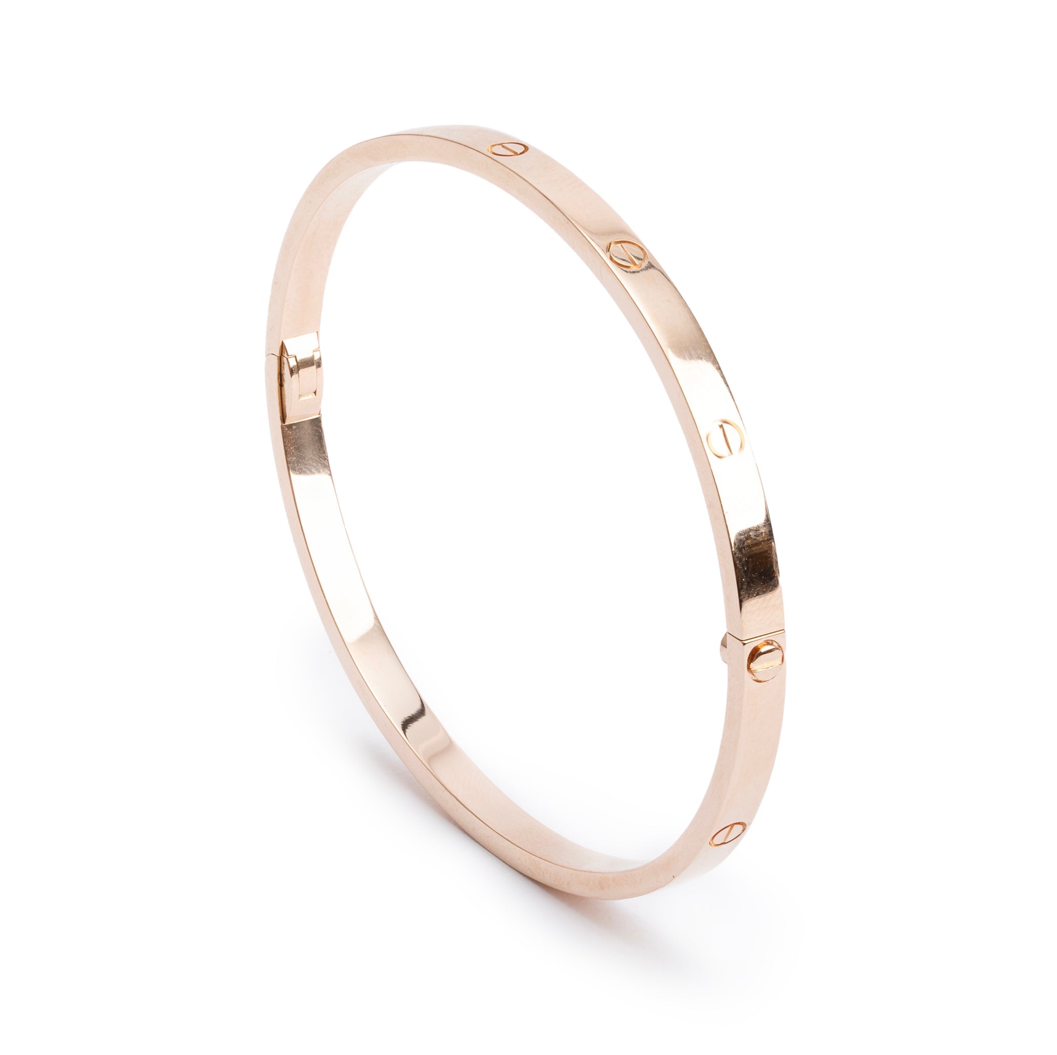 Cartier 2023 18k Rose Gold 3.65 MM Love Bracelet, Small Model, Size 18 w/ Box & Certificate