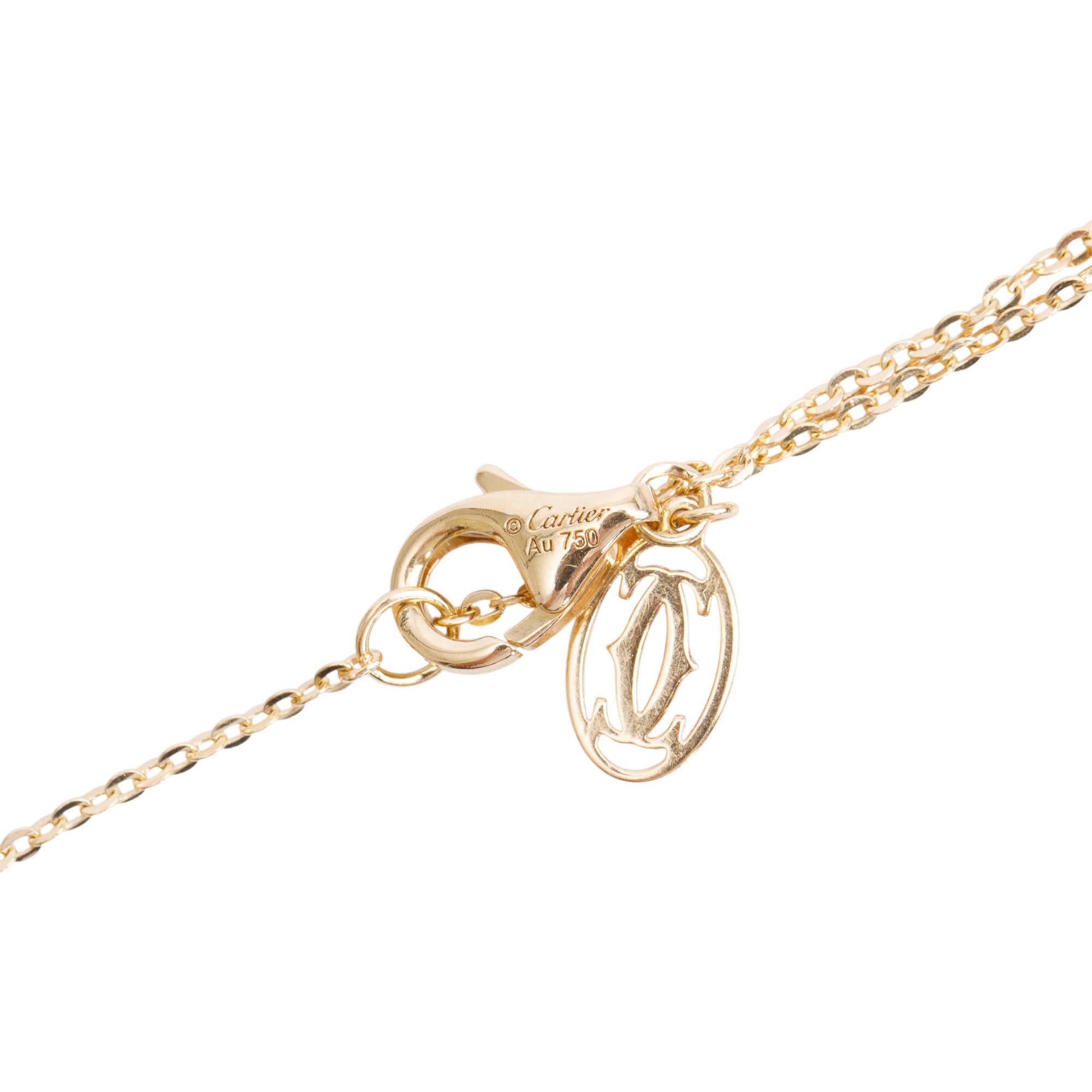 Cartier 2023 18k White, Yellow & Rose Gold Trinity Bracelet w/ Certificate