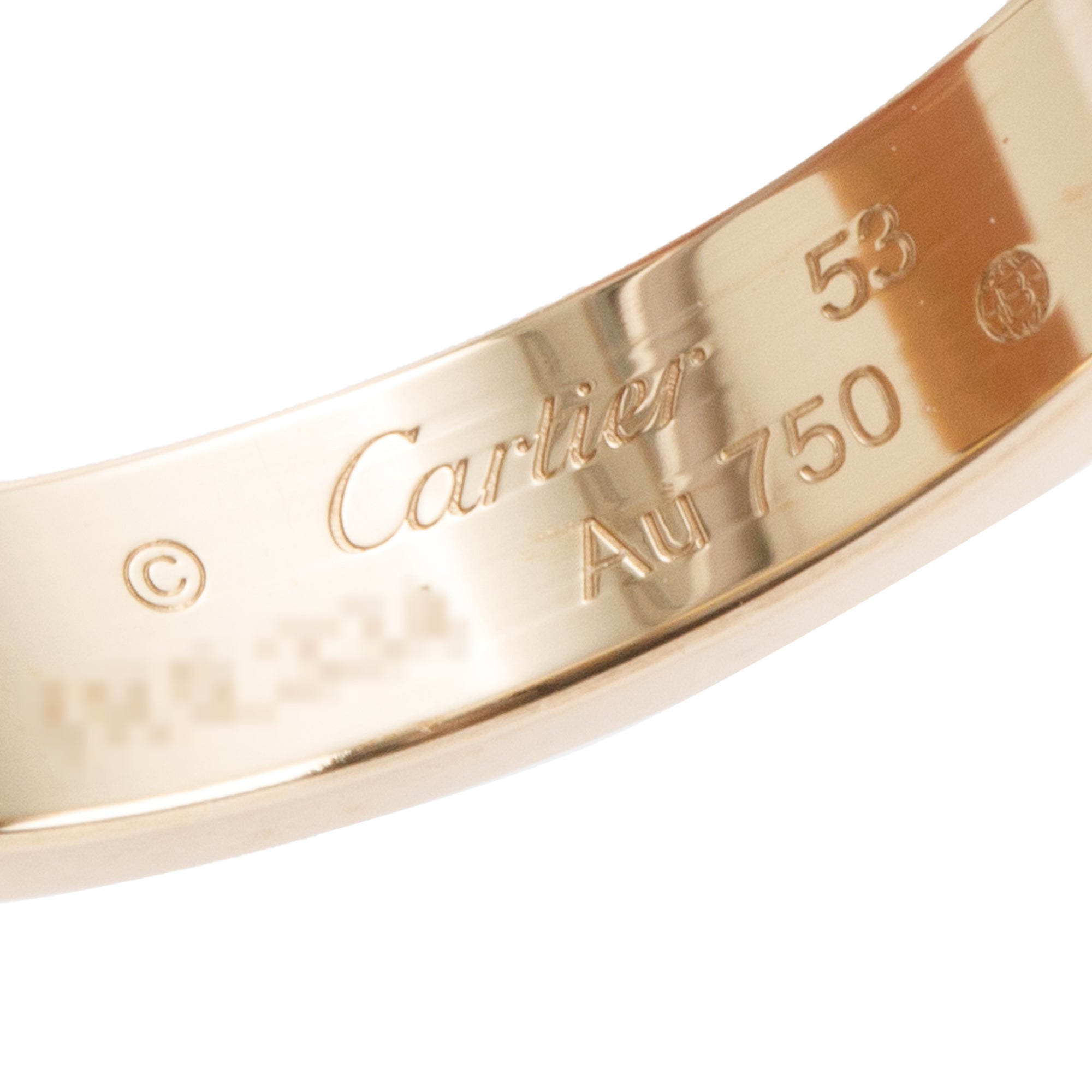 Cartier 2023 18k Yellow Gold 3.6 mm Love Wedding Band Ring, Size 53 6.5 w/ Box & Certificate