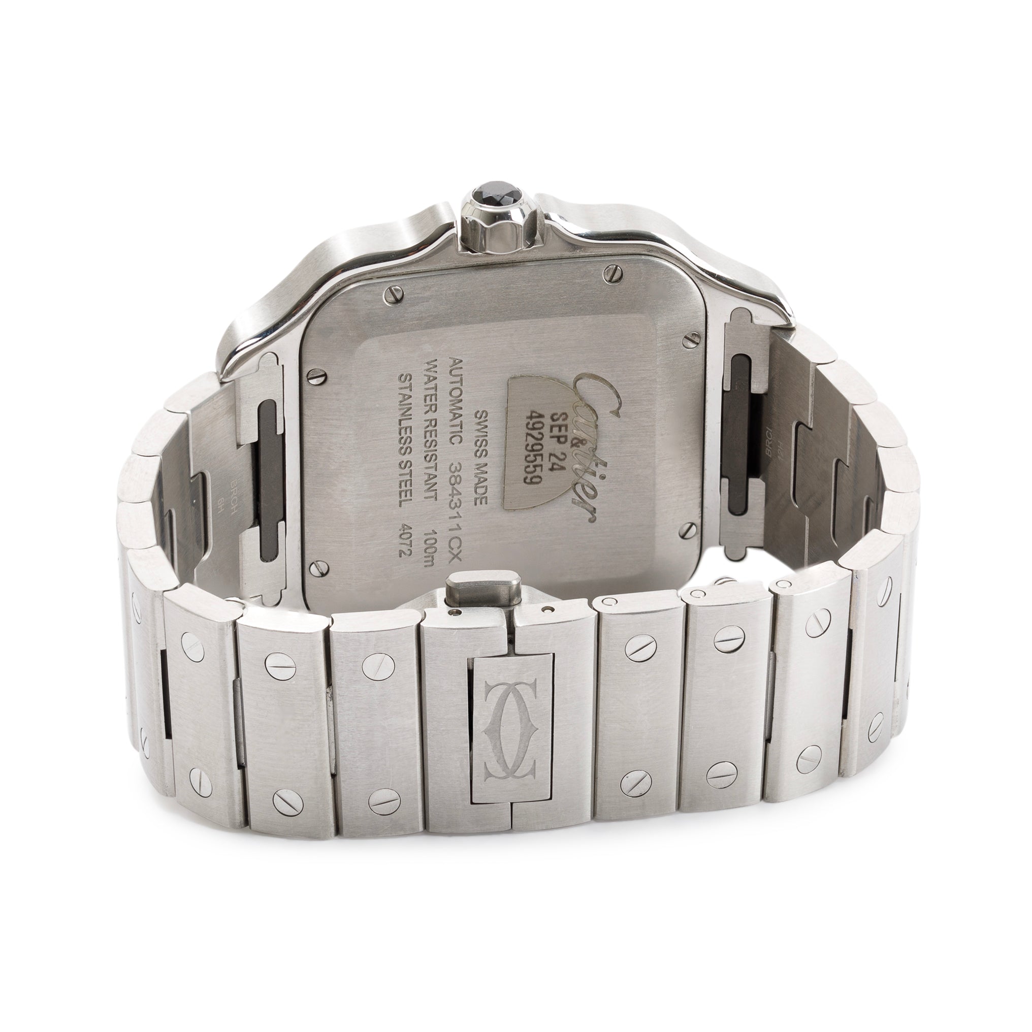 Cartier 2023 Santos de Cartier Watch, Large Model w/ Box & Papers