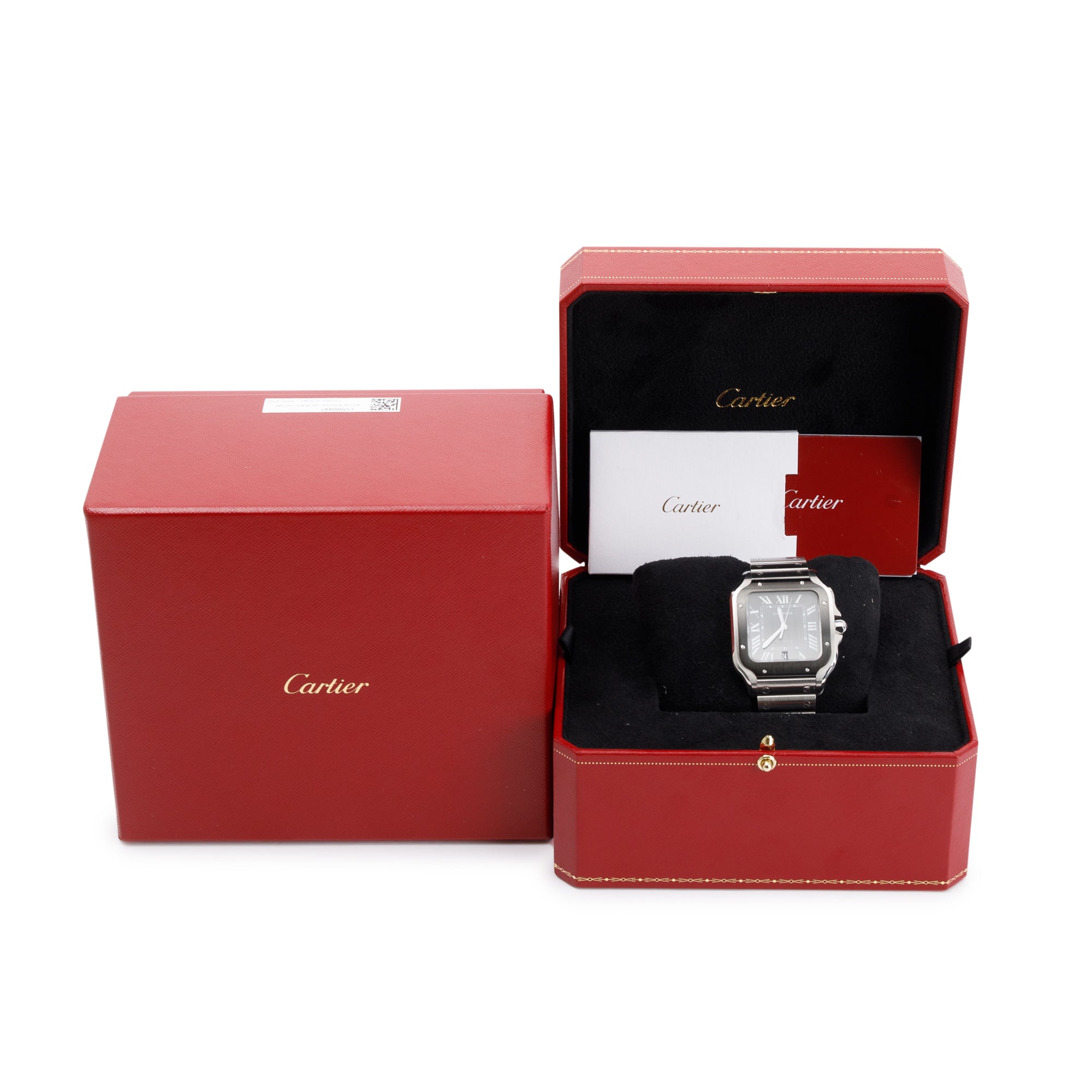 Cartier 2023 Santos de Cartier Watch, Large Model w/ Box & Papers