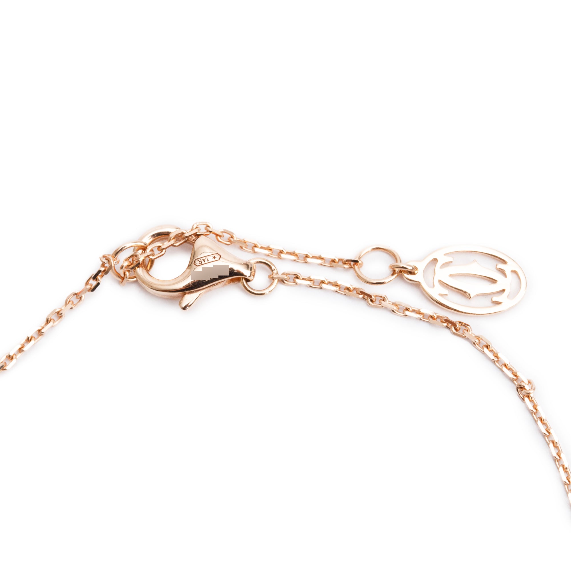 Cartier 2024 18k Rose Gold Diamond D'Amour Bracelet, Mini Model w/ Box, Receipt & Certificate