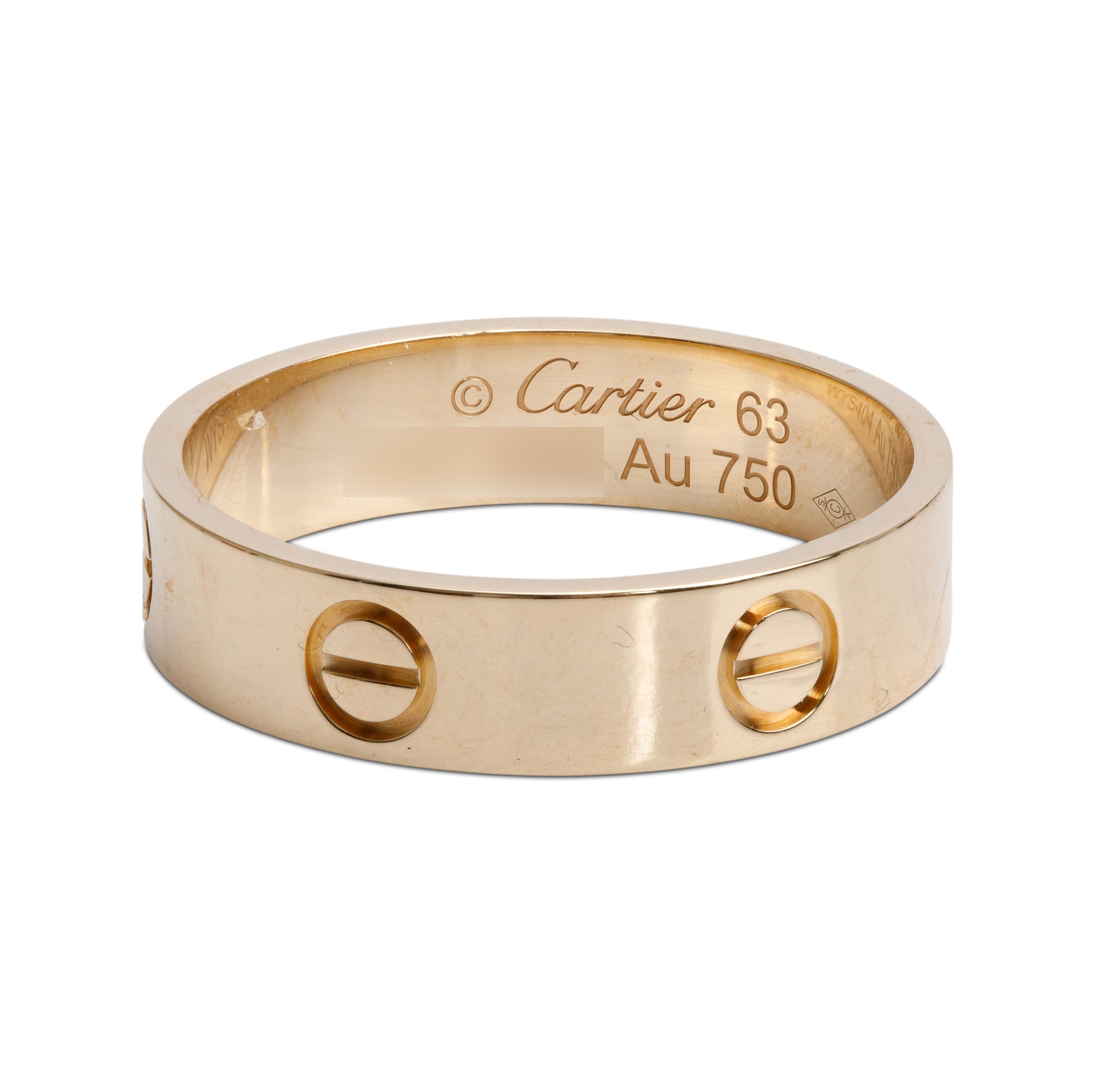 Cartier 2024 18k Yellow Gold 5.5 MM Love Ring, Size 63 10.5 w/ Box, Certificate & Receipt