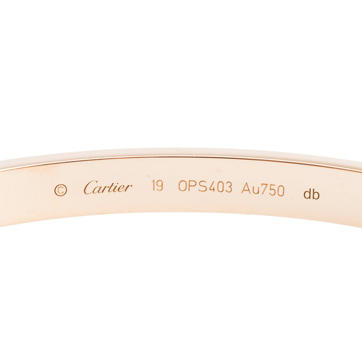 Cartier 2022 18k Yellow Gold Love Bracelet, Classic Model, Size 19 w/ Box, Receipt & Certificate