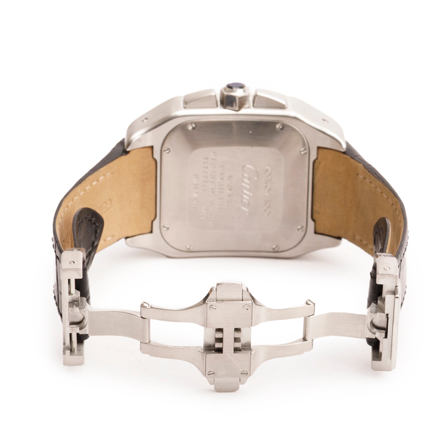 Cartier Stainless Steel Santos 100 XL Automatic Chronograph Watch 2740