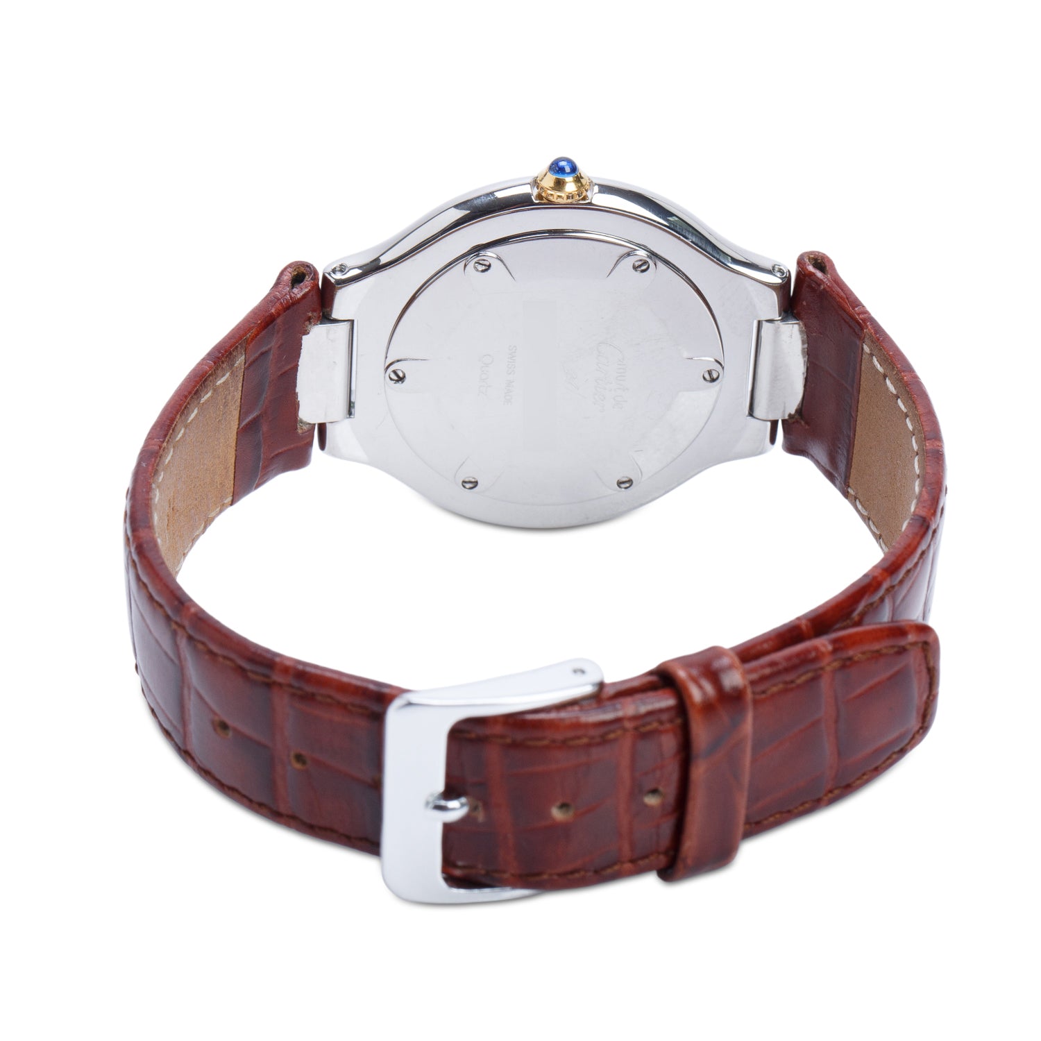 Cartier Vintage Stainless Steel & 18k Yellow Gold Plated Must de Cartier 21 35 MM Quartz Watch