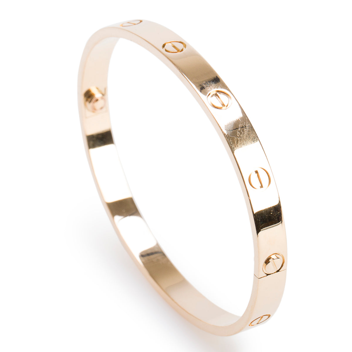 Cartier 2022 18k Yellow Gold Love Bracelet, Classic Model, Size 19 w/ Box, Receipt & Certificate