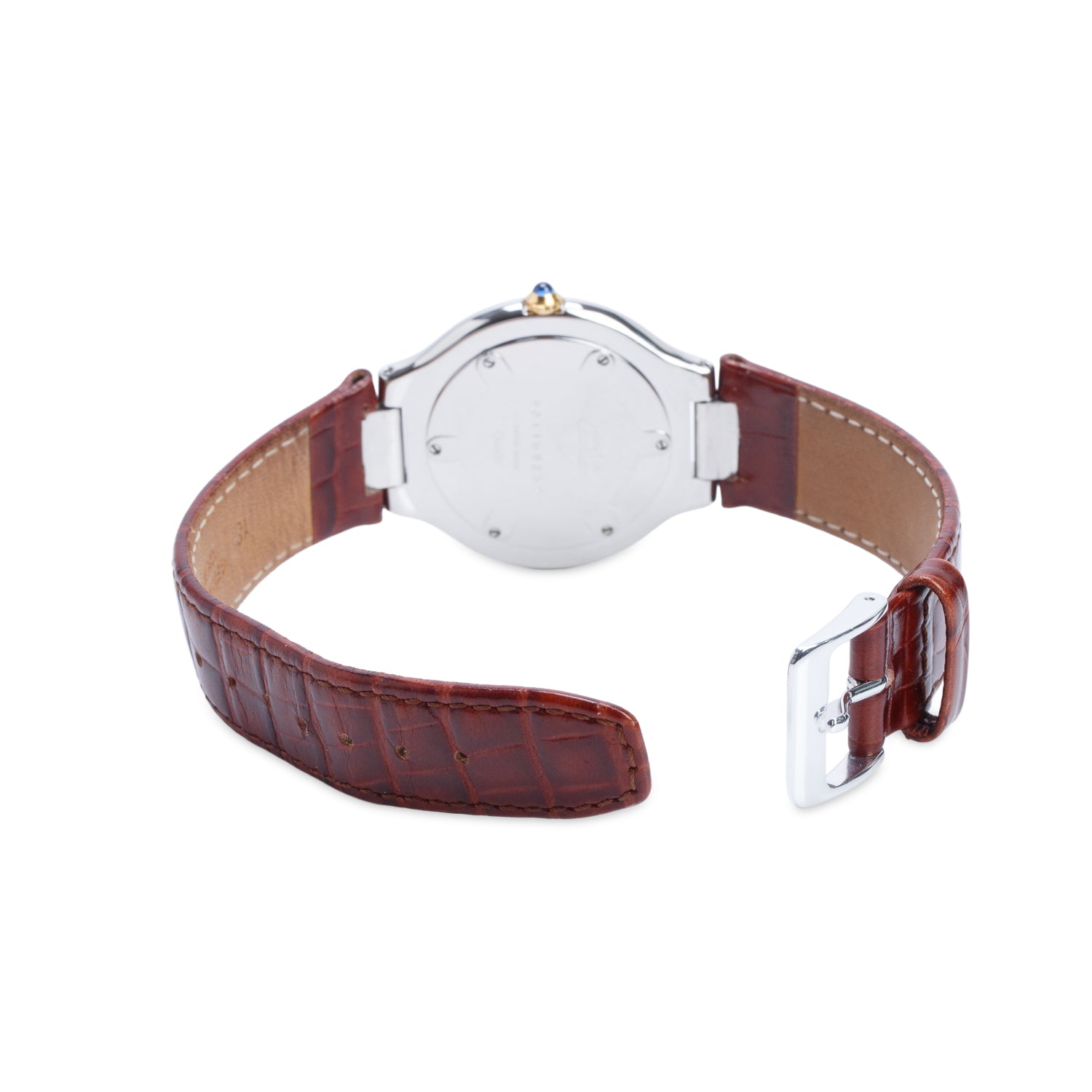 Cartier Vintage Stainless Steel & 18k Yellow Gold Plated Must de Cartier 21 35 MM Quartz Watch