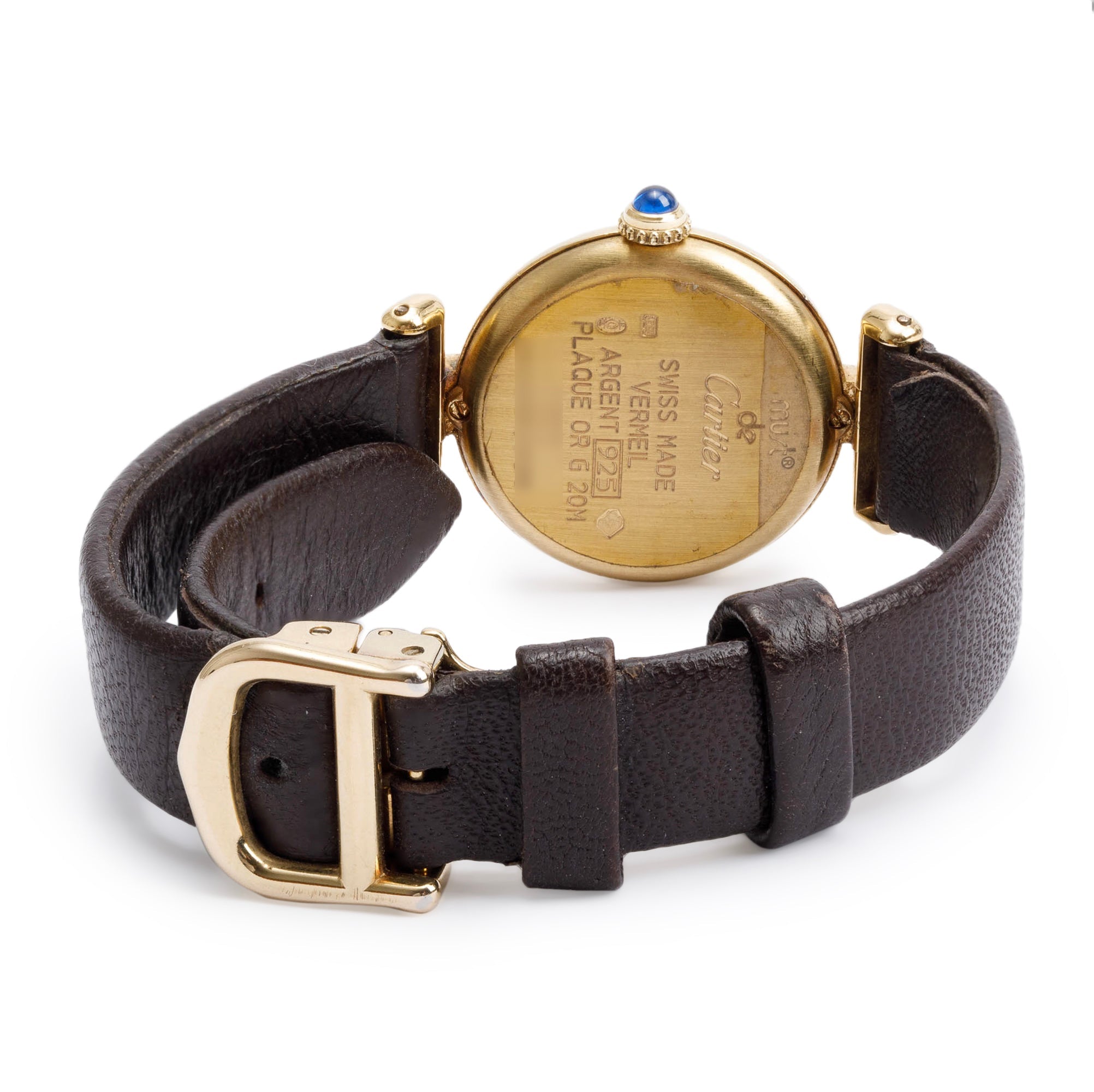 Cartier Argent Vermeil Must De Cartier Colisee 24 MM Watch