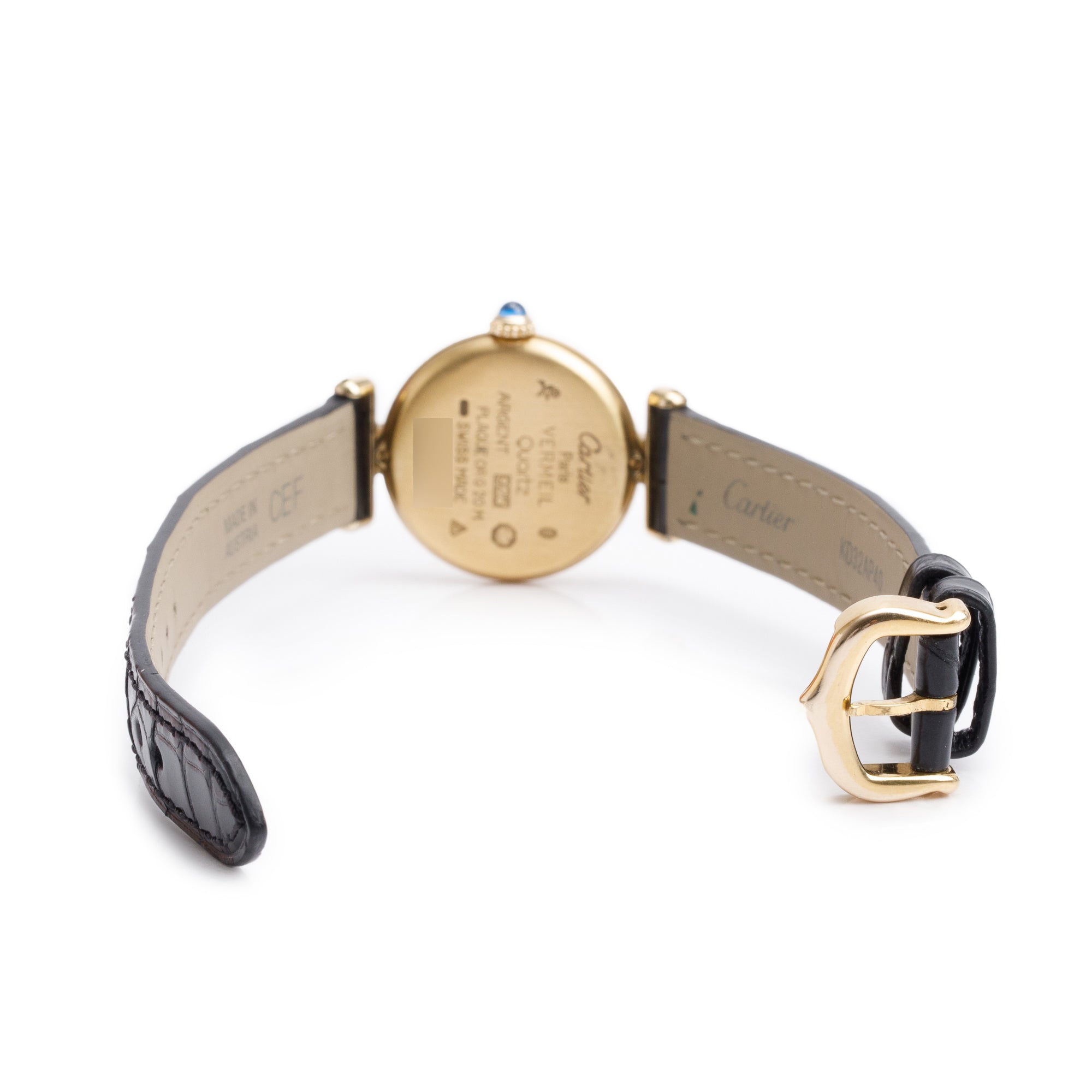 Cartier Argent Vermeil Must De Cartier Colisee 24 MM Watch w/ Box & Certificate