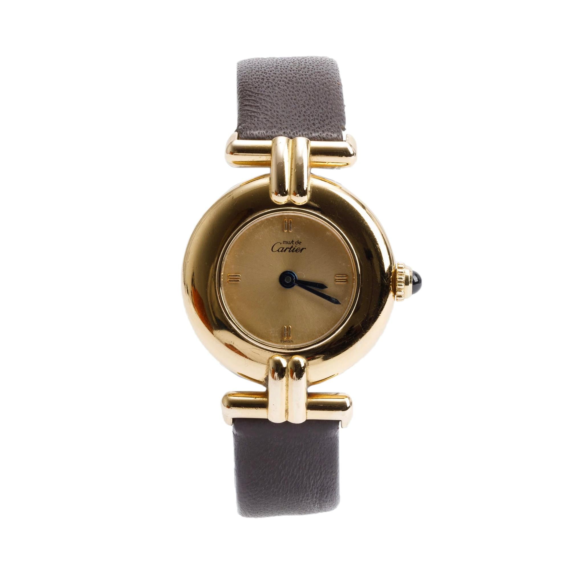 Cartier Argent Vermeil Must De Cartier Colisee 24 MM Watch