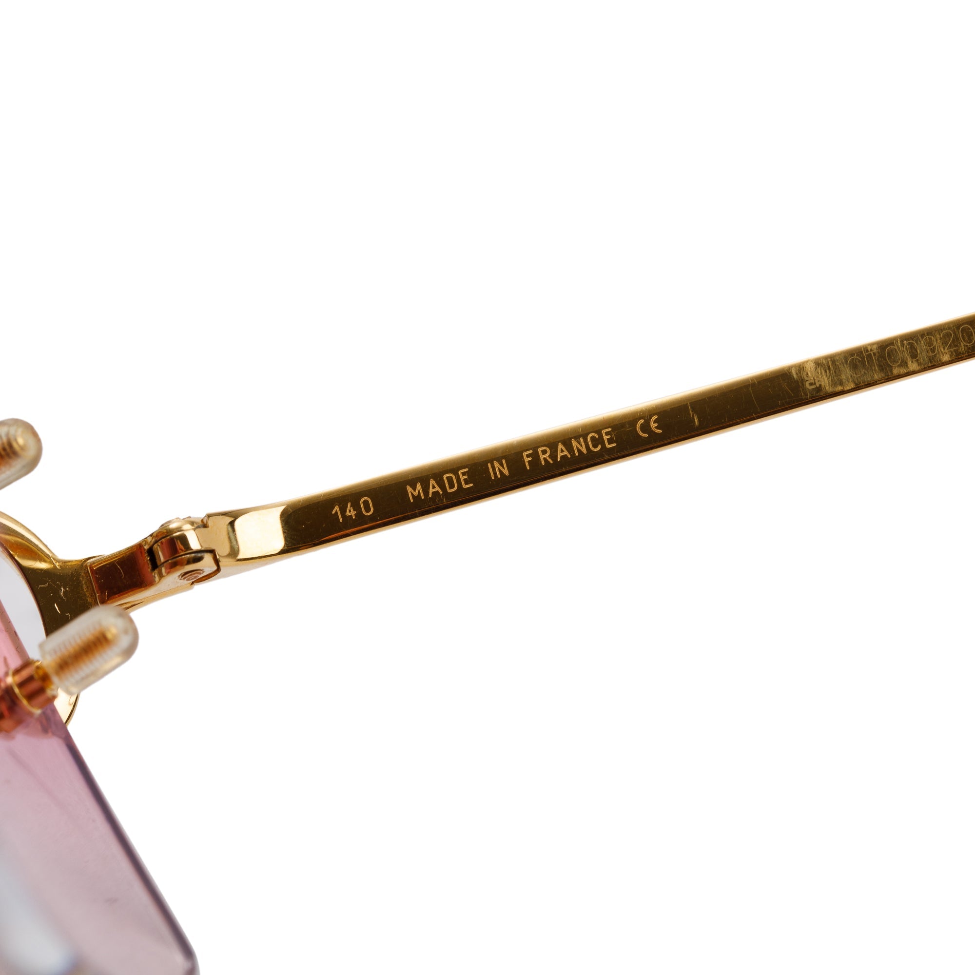 Cartier C5300MS Rimless Signature C De Cartier Sunglasses w/ Case