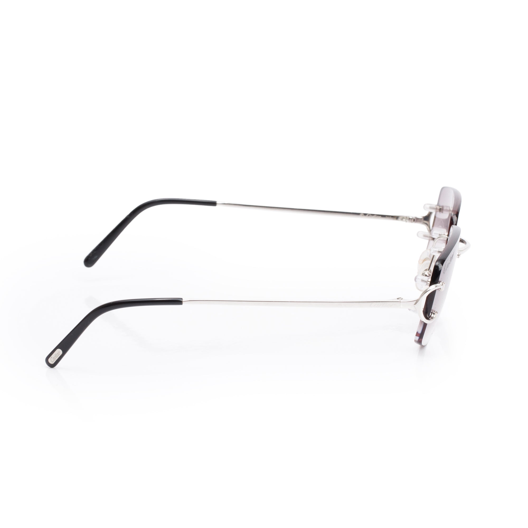 Cartier CT00920 Black Rimless C De Cartier Sunglasses w/ Case
