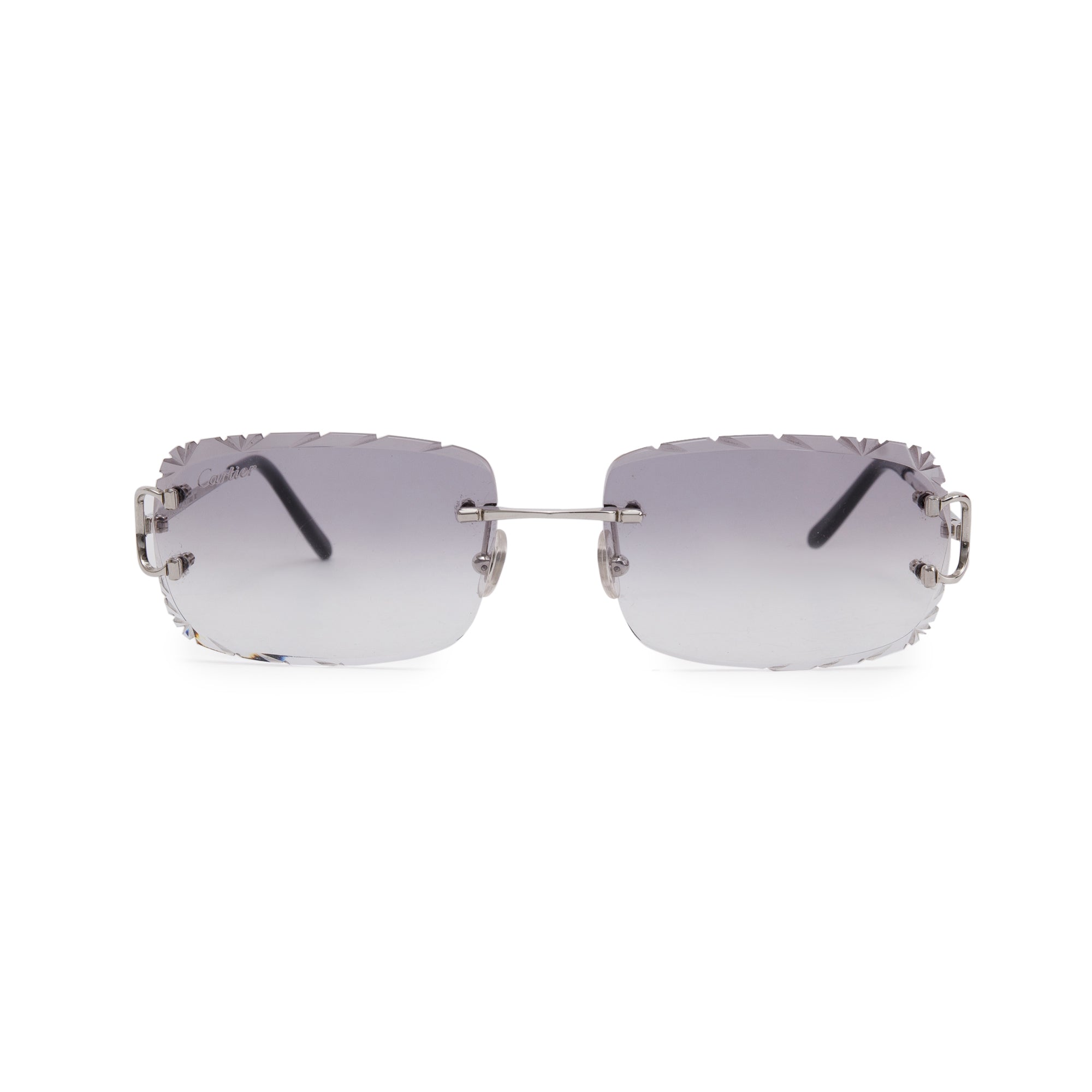 Cartier Rimless Cartier CT00920 Rimless Diamond Cut Sunglasses w/ Box & Case – OLIVER'S