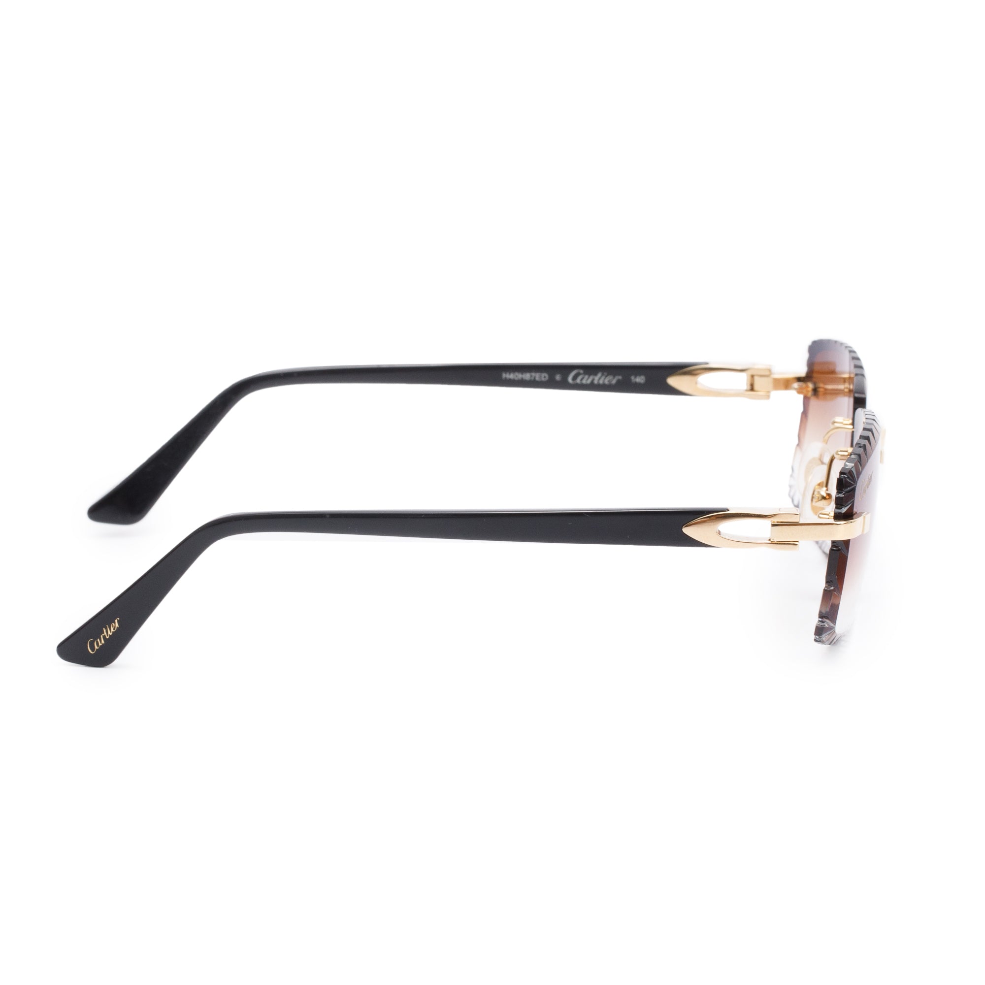 Cartier CT02870 Rimless Diamond Cut C De Cartier Sunglasses w/ Box & C ...