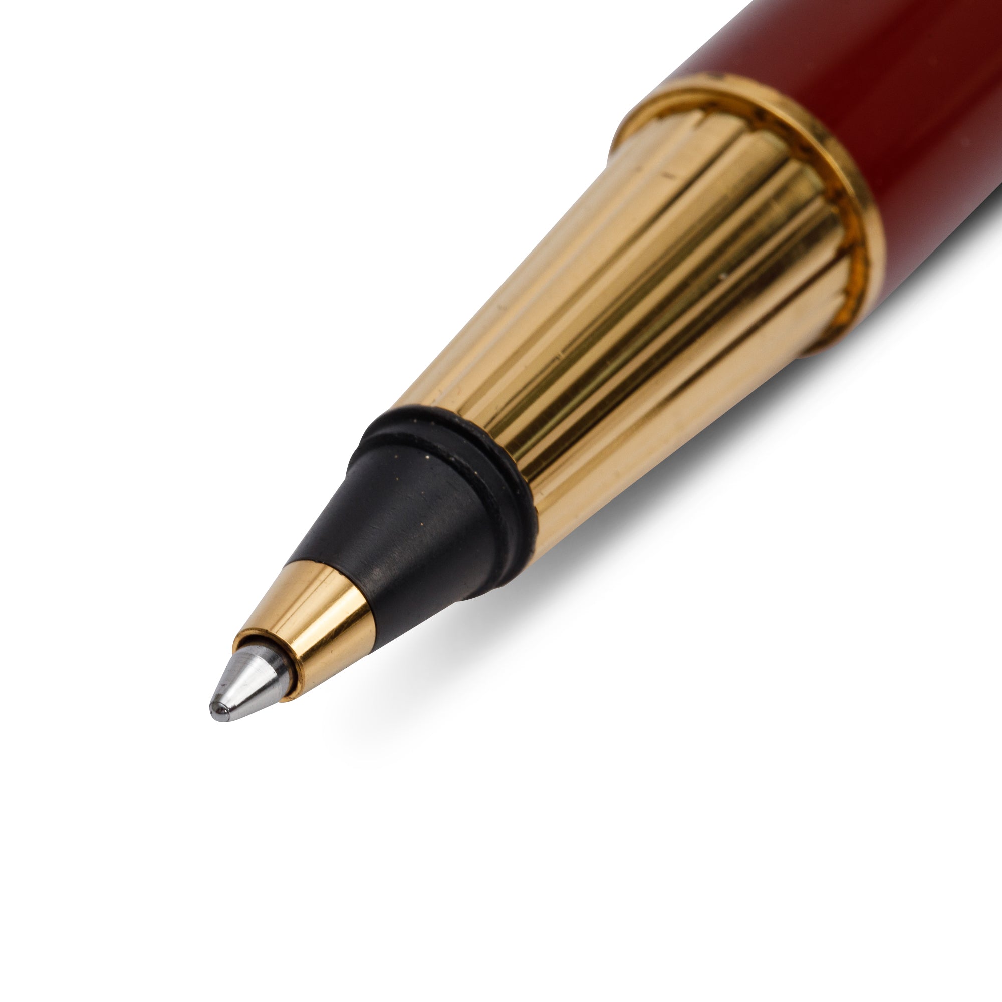 Cartier Pasha de Cartier BP ボールペン Cartier Gold Plated Burgundy Resin Pasha de Cartier Ballpoint Pen
