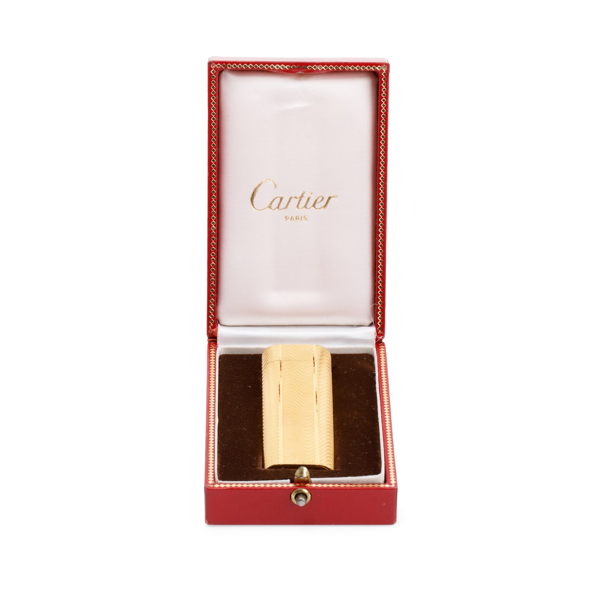 Cartier Gold-Plated Must de Cartier Lighter w/ Box