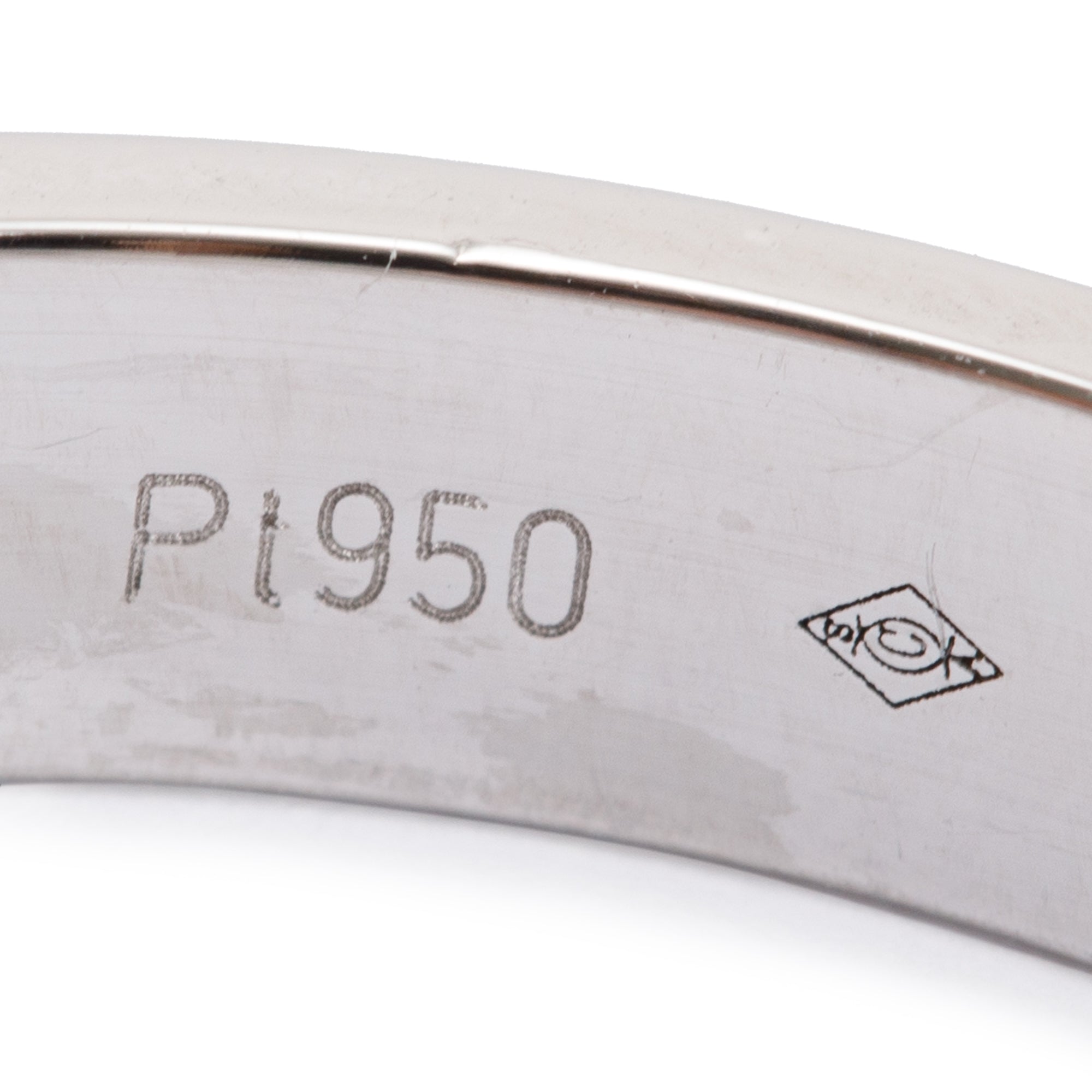 Cartier Platinum C de Cartier Diamond Wedding Band Ring w/ Box