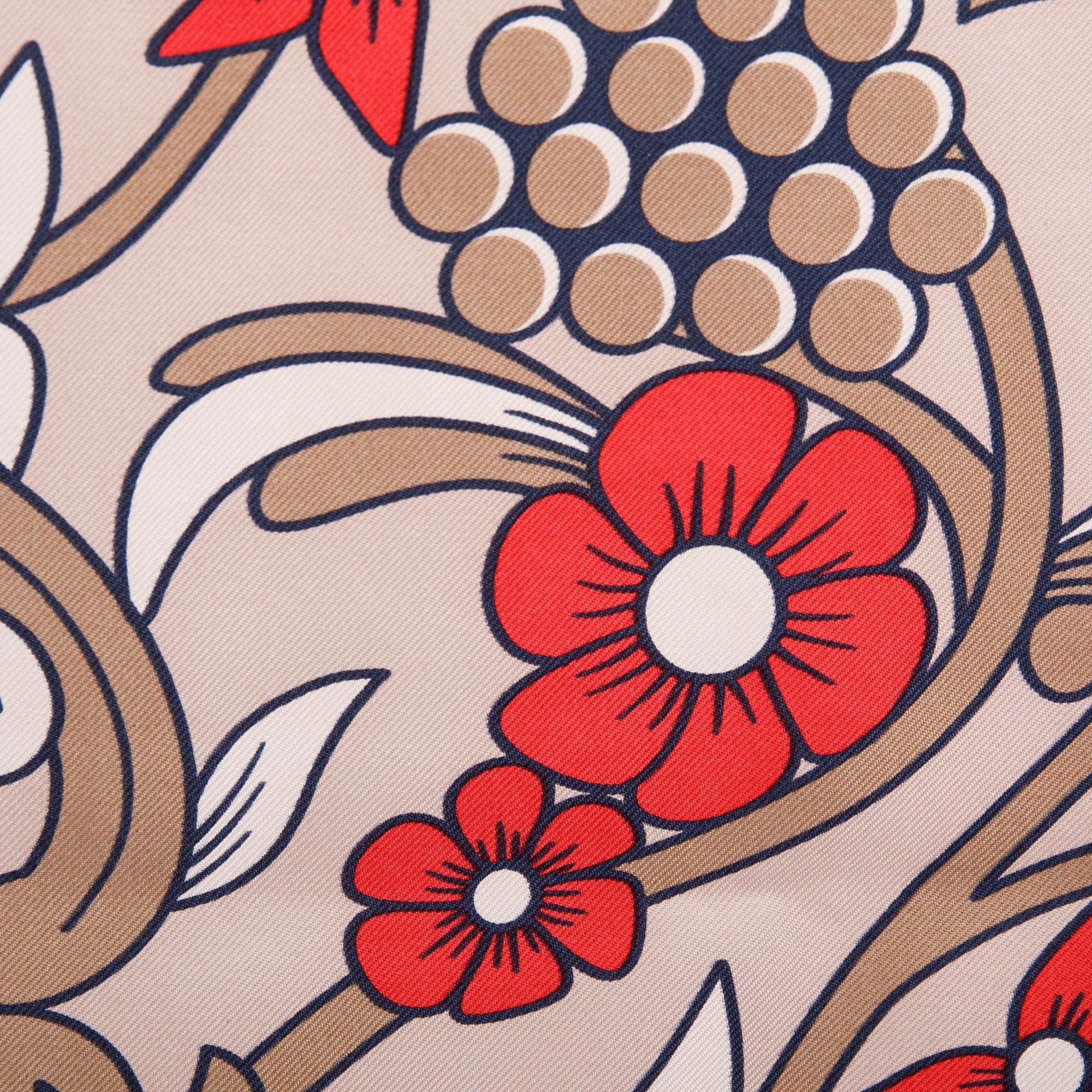 Cartier Printed Silk Scarf 90 w/ Box