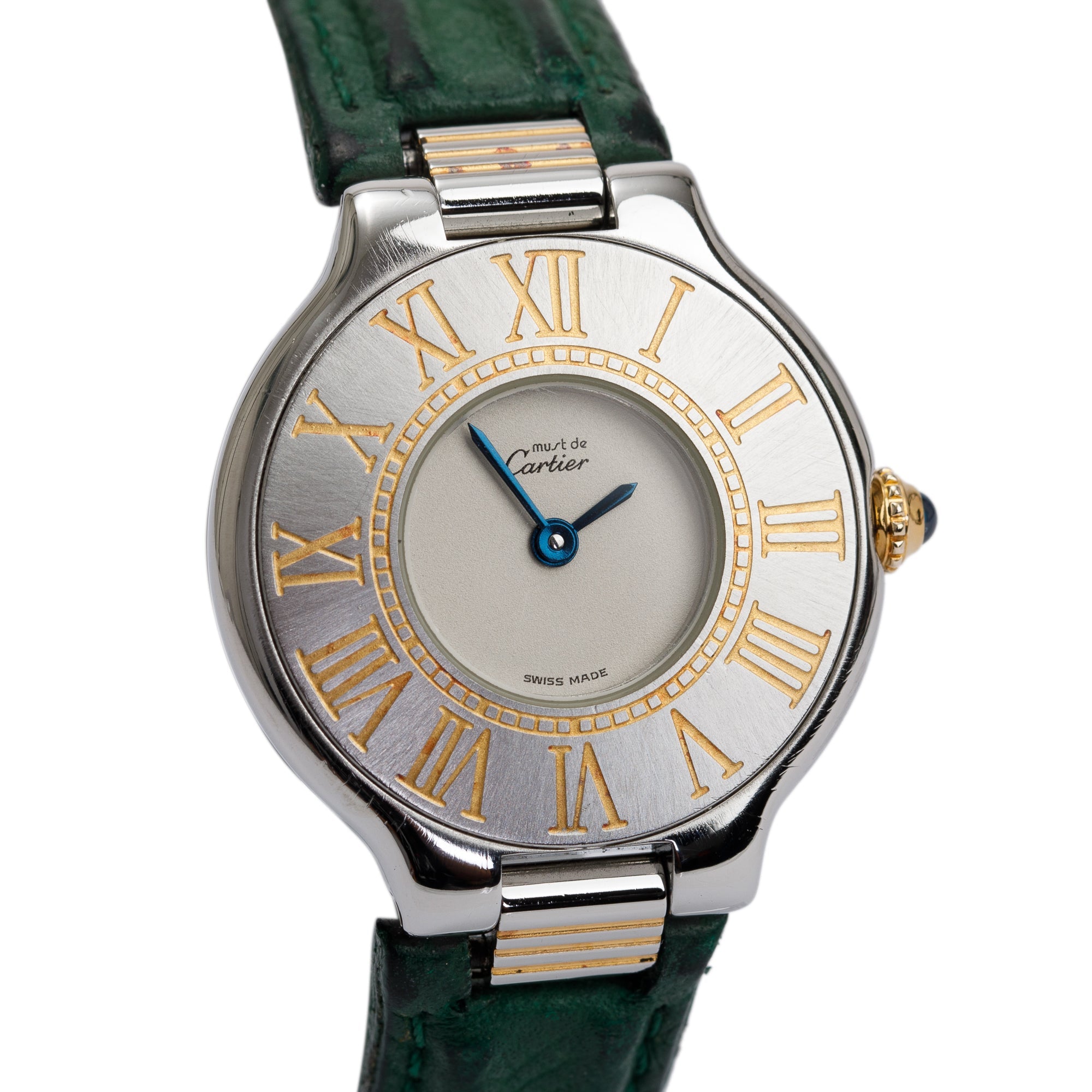 Cartier Stainless Steel & 18k Gold Plated Must De Cartier 21 28MM Quartz Watch