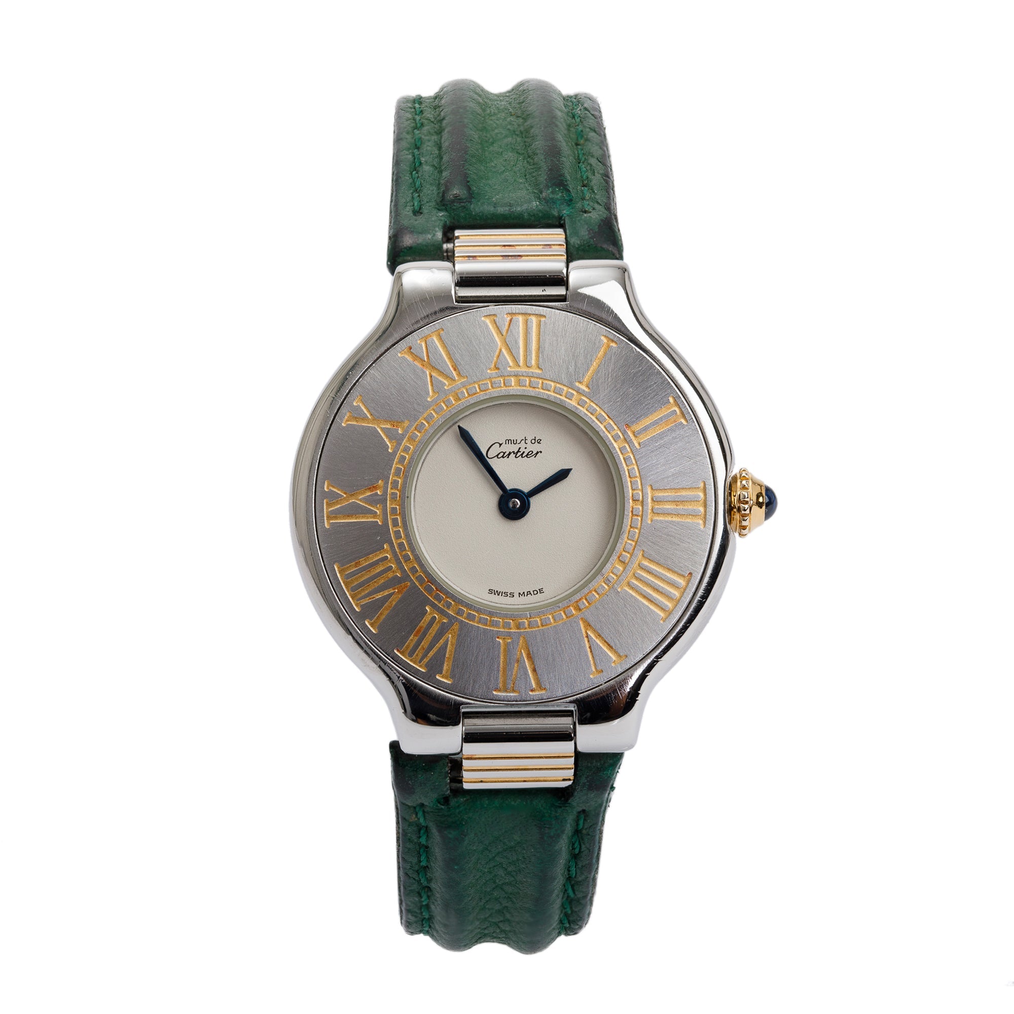 Cartier Stainless Steel & 18k Gold Plated Must De Cartier 21 28MM Quartz Watch