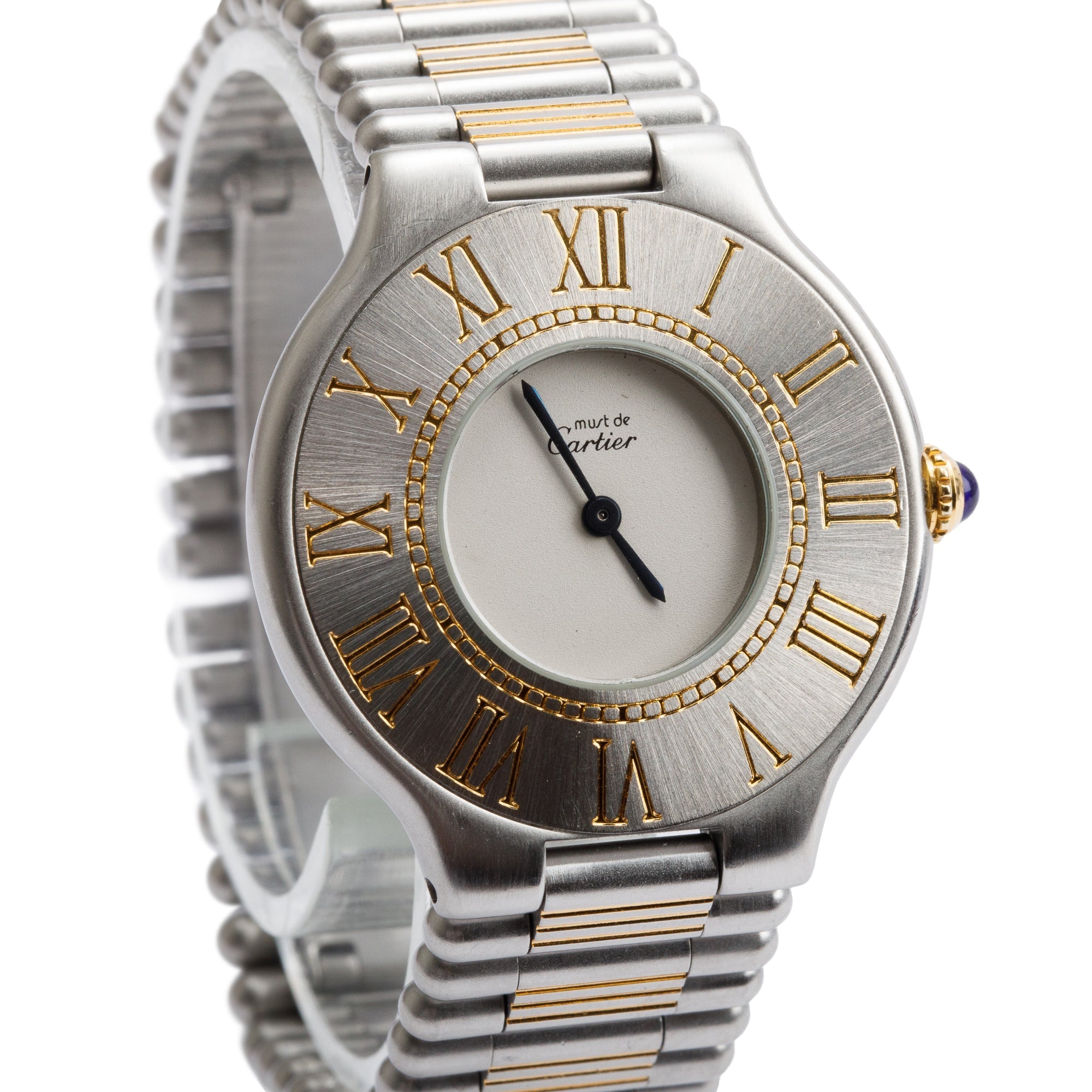Cartier Stainless Steel & 18k Gold Plated Must De Cartier 21 31 MM Quartz Watch 9010