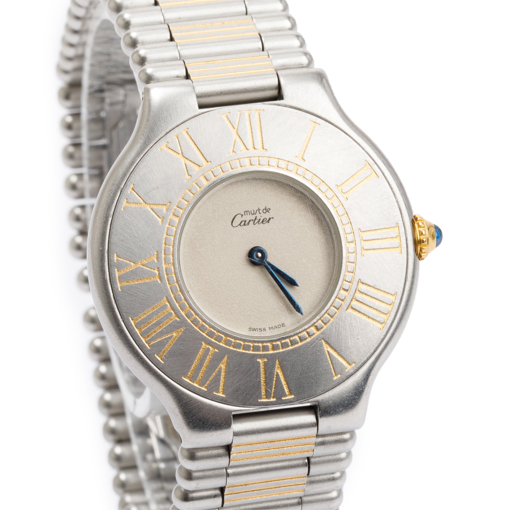 Cartier Stainless Steel & 18k Gold Plated Must De Cartier 21 31MM Quartz Watch