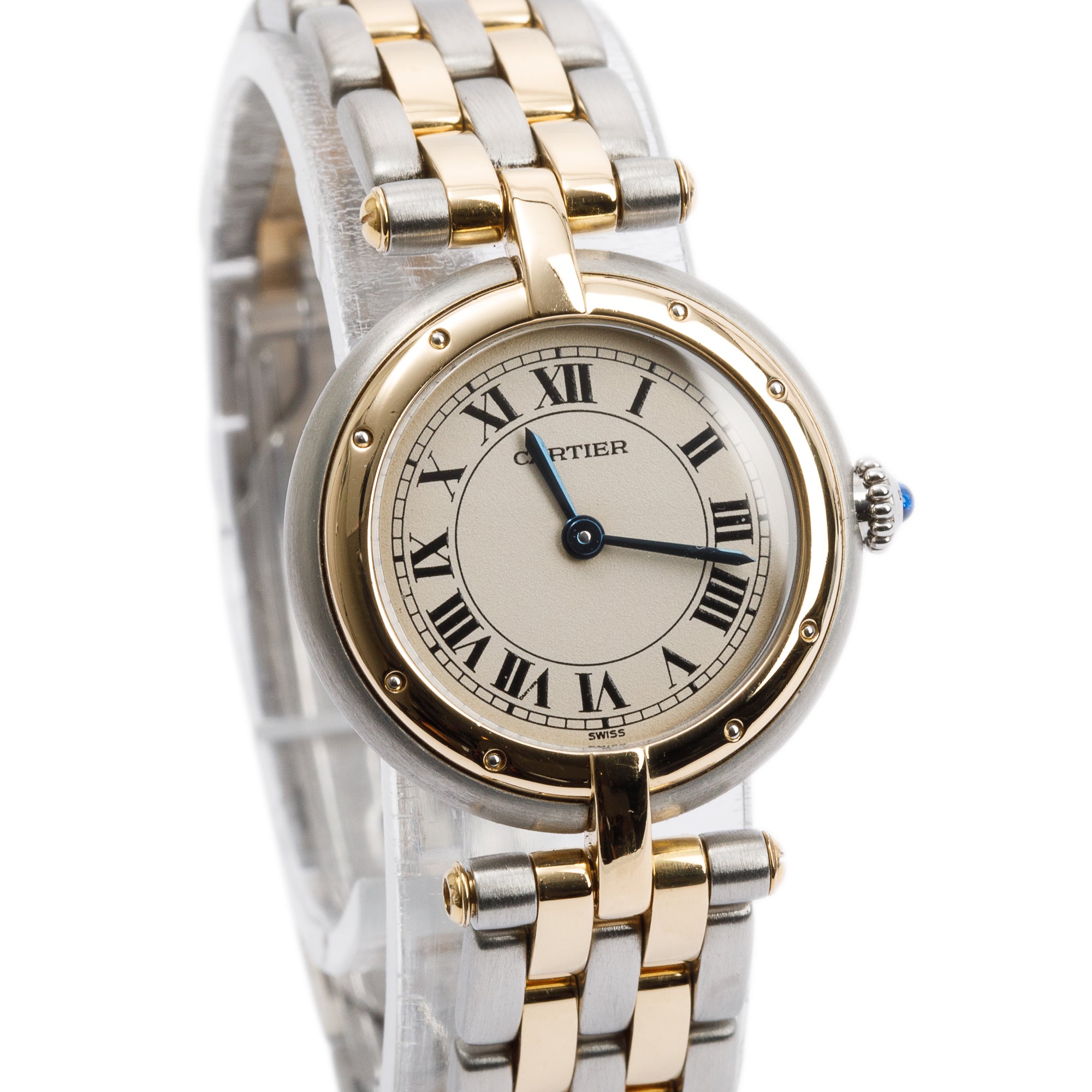 Cartier Stainless Steel & 18k Yellow Gold Panthere De Cartier Vendome 24 MM Watch