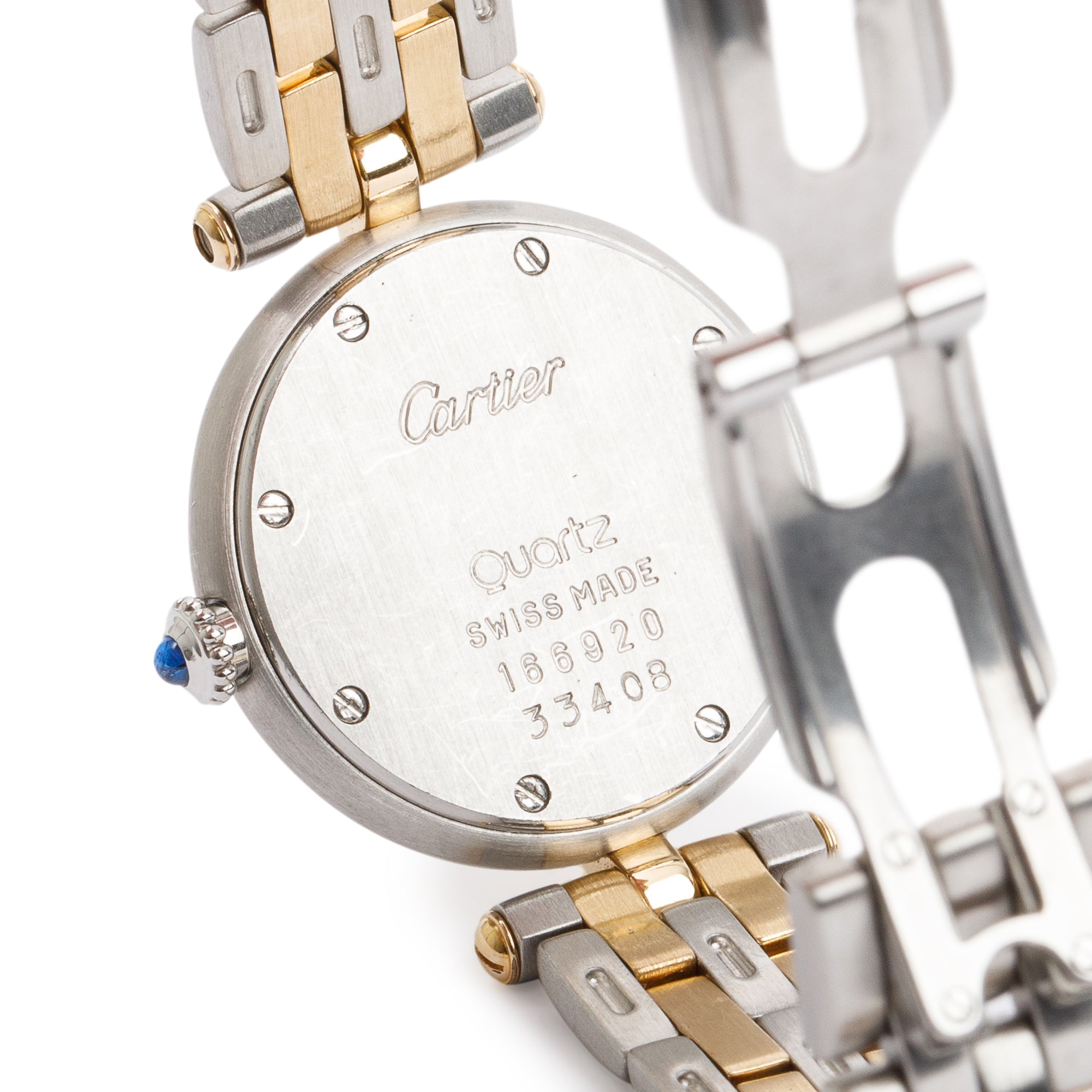 Cartier Stainless Steel & 18k Yellow Gold Panthere De Cartier Vendome 24 MM Watch