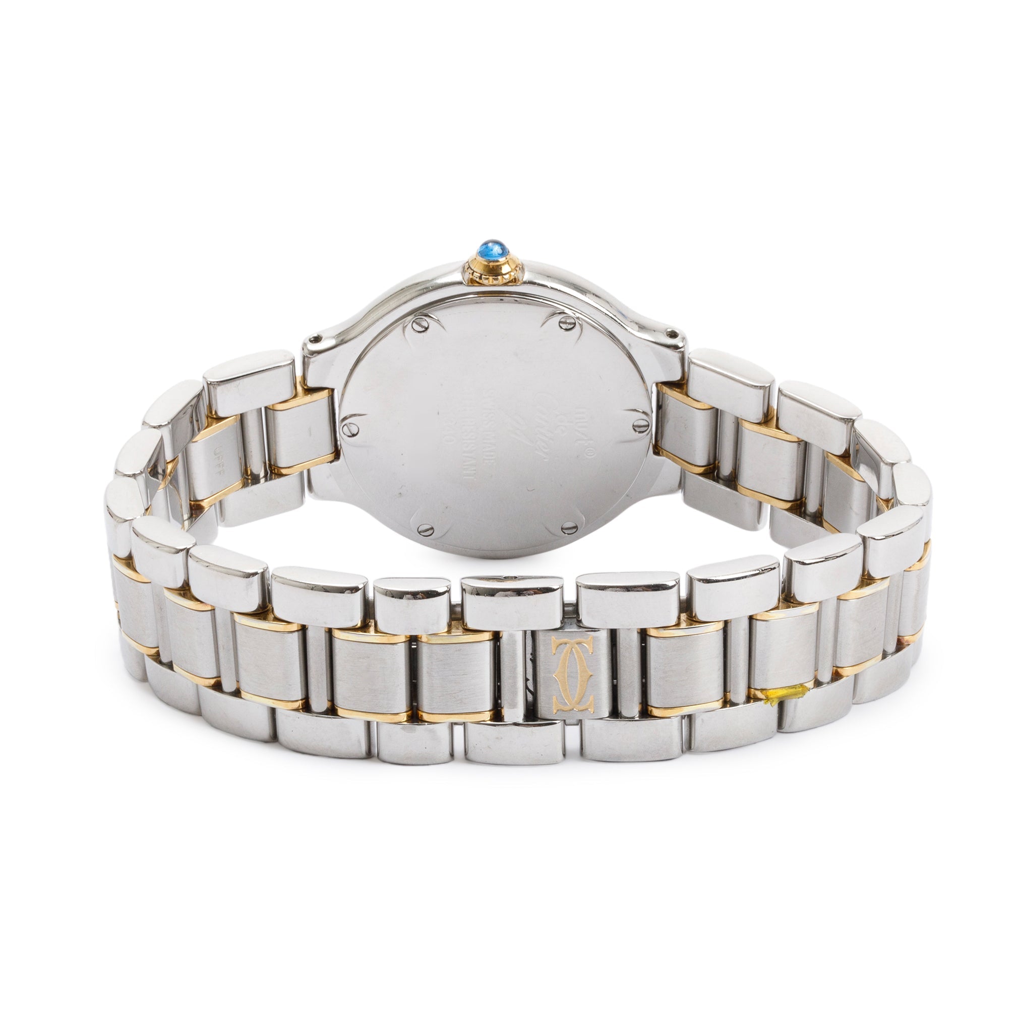 Cartier Stainless Steel & 18k Yellow Gold Plated Must de Cartier 21 28 MM Watch w/ Box & Papers