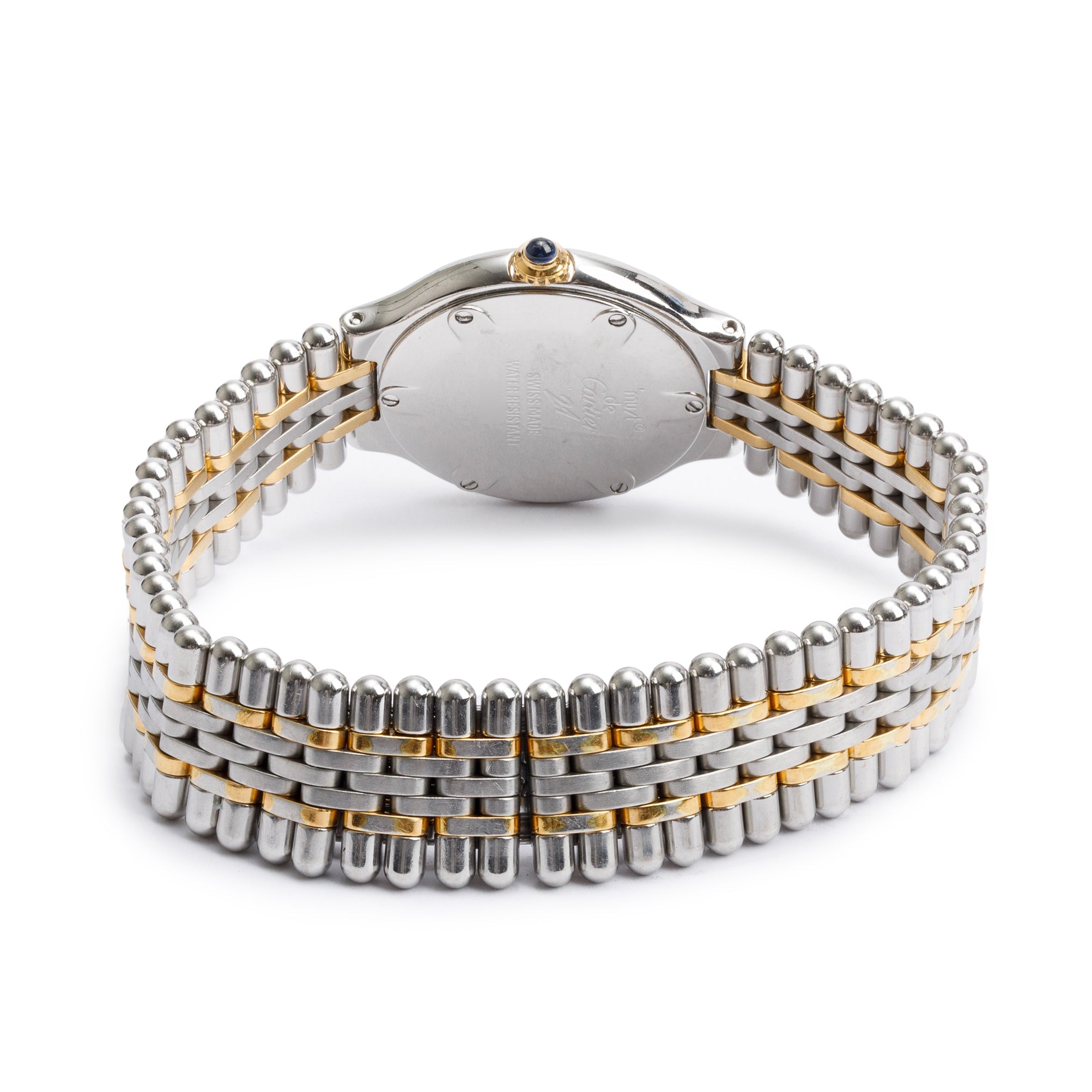 Cartier Stainless Steel & 18k Yellow Gold Plated Must de Cartier 21 28 MM Watch w/ Box & Papers