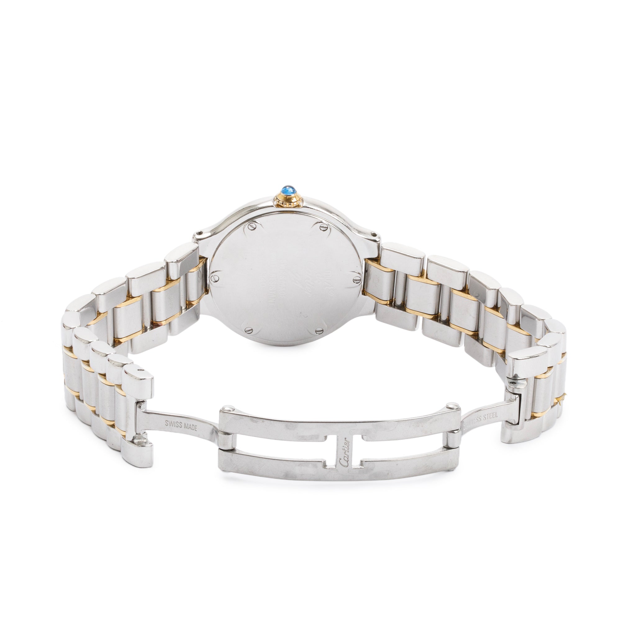 Cartier Stainless Steel & 18k Yellow Gold Plated Must de Cartier 21 28 MM Watch w/ Box & Papers