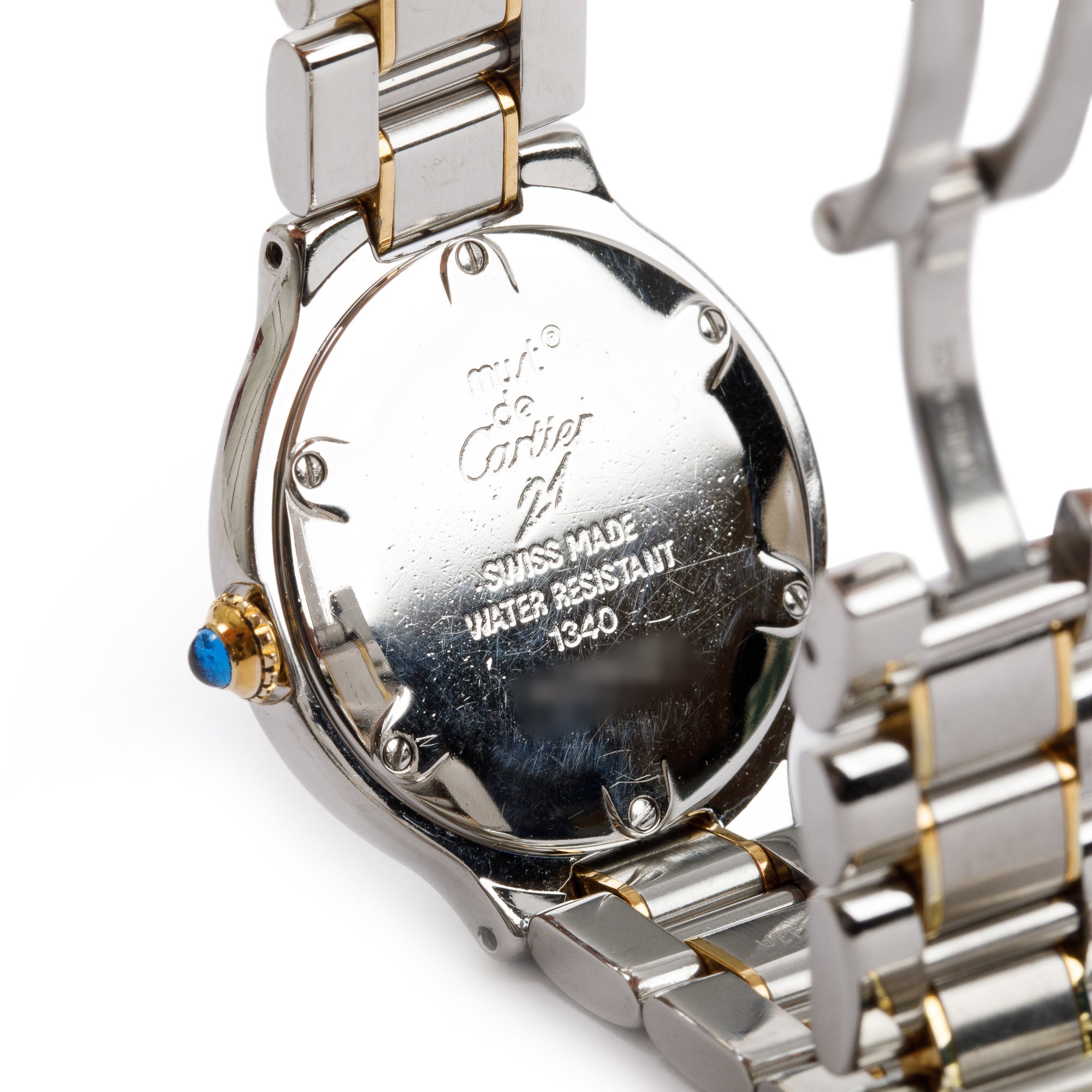 Cartier Stainless Steel & 18k Yellow Gold Plated Must de Cartier 21 28 MM Watch w/ Box & Papers