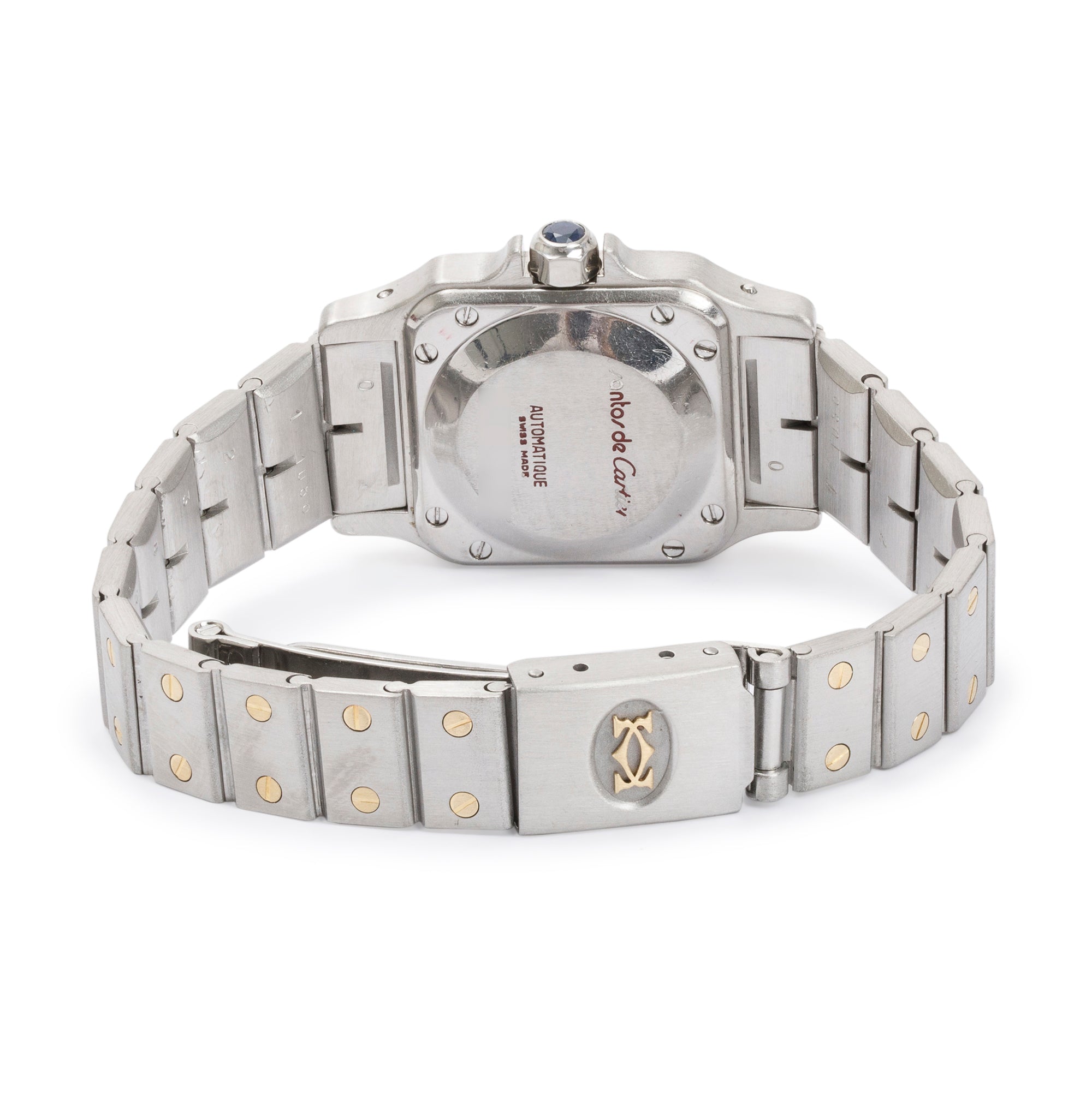 Cartier Stainless Steel & 18k Yellow Gold Santos De Cartier Galbee Automatic Watch