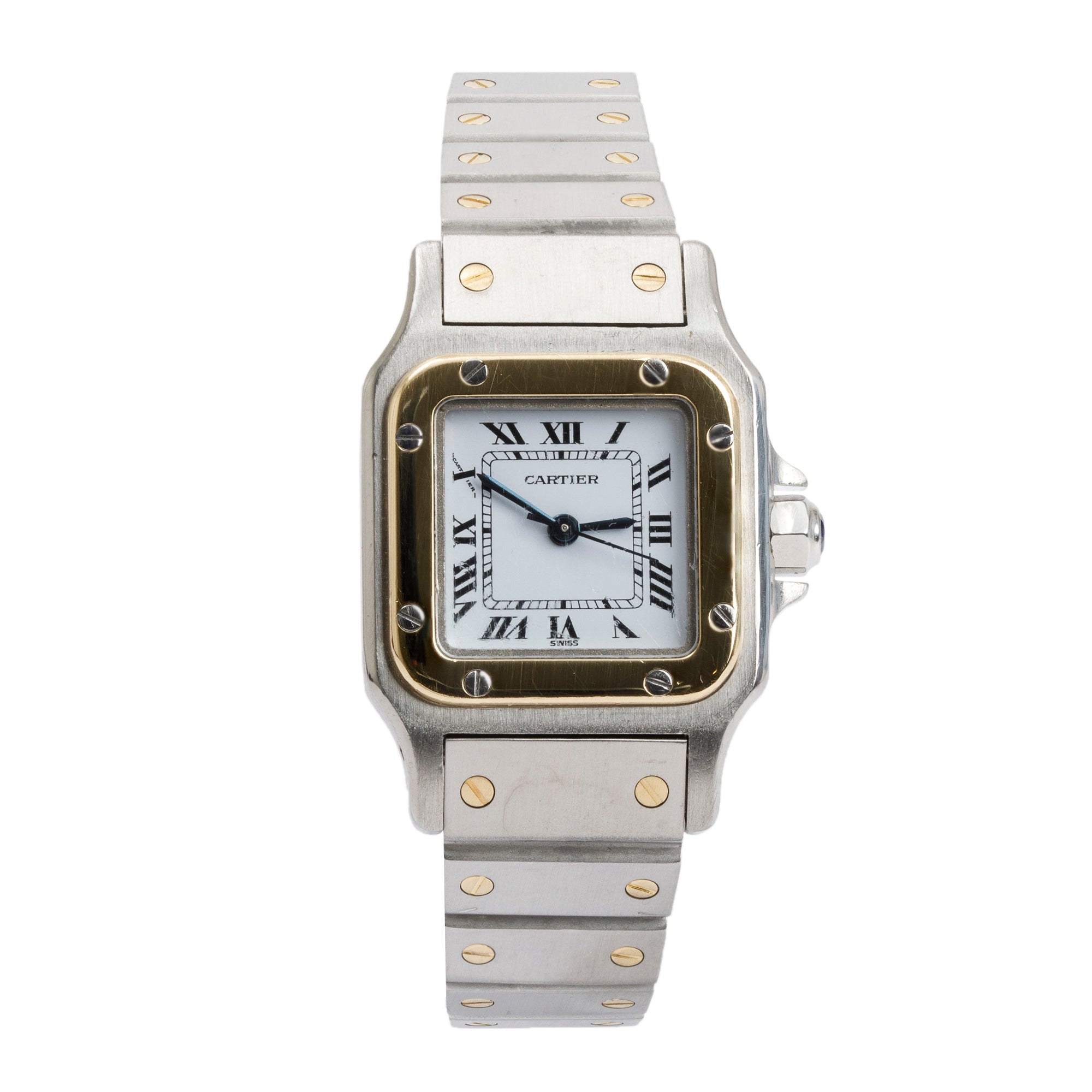 Cartier Stainless Steel & 18k Yellow Gold Santos De Cartier Galbee Automatic Watch