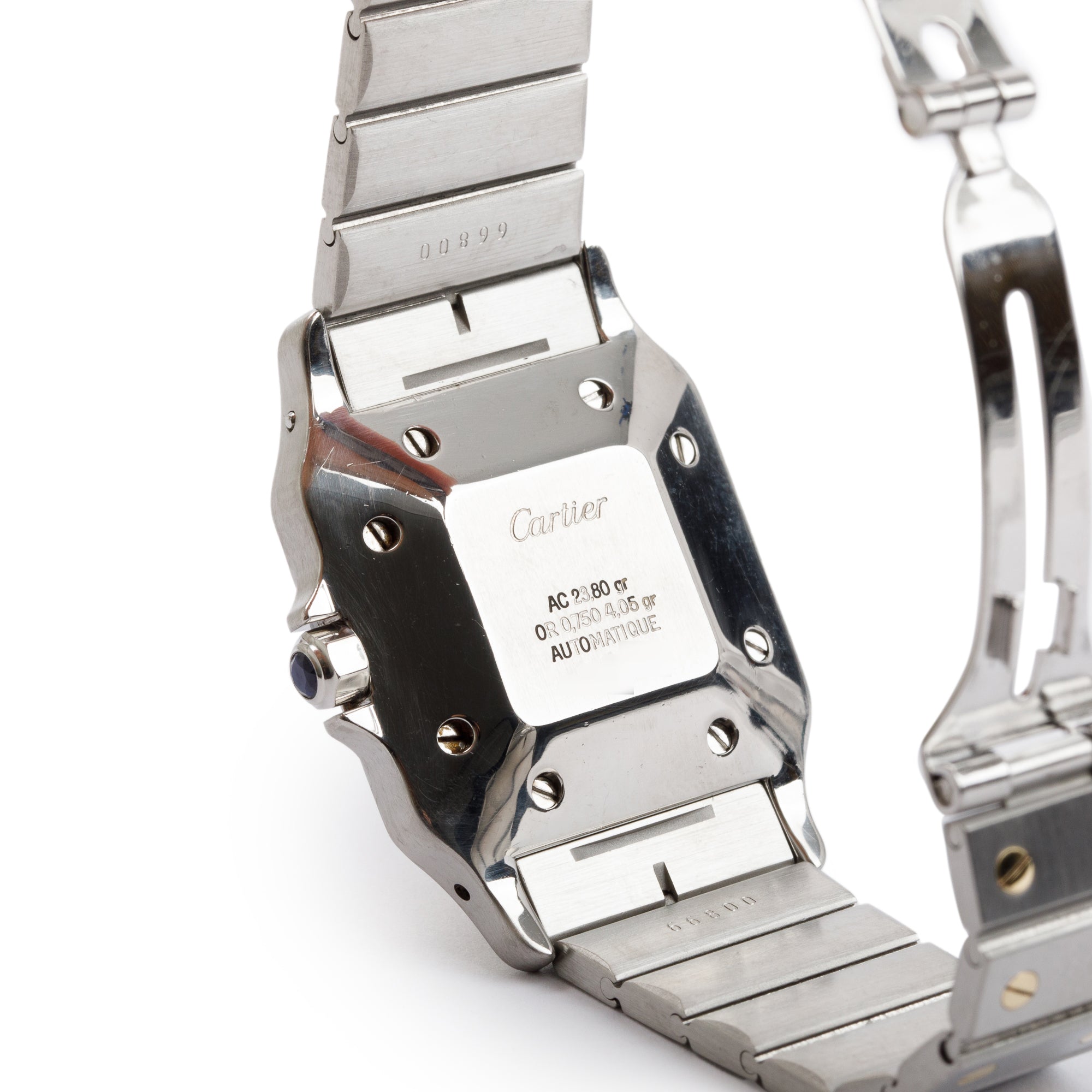 Cartier Stainless Steel & 18k Yellow Gold Santos Galbee Automatic Watch