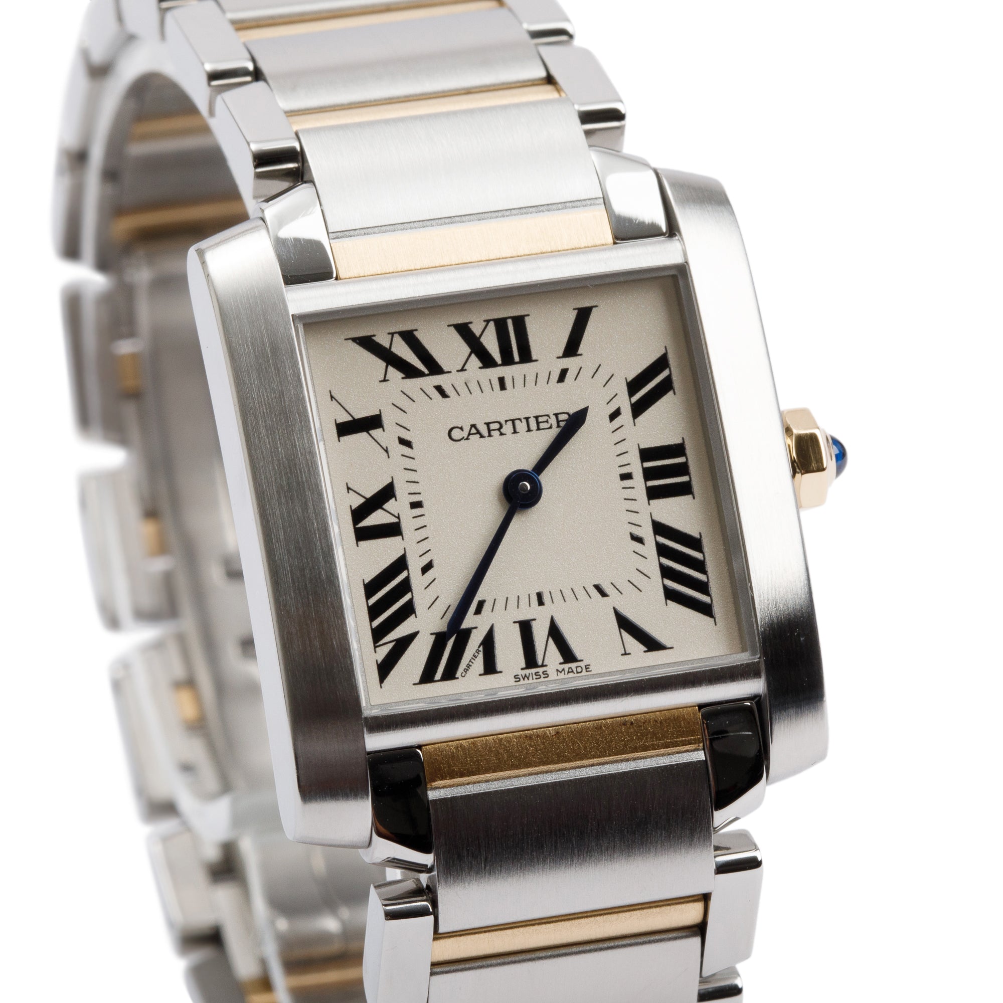 Cartier Stainless Steel & 18k Yellow Gold Tank Francaise Watch, Medium Model 3751