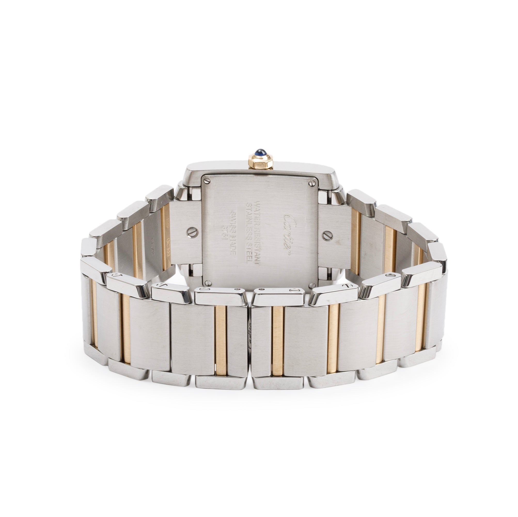 Cartier Stainless Steel & 18k Yellow Gold Tank Francaise Watch, Medium Model 3751