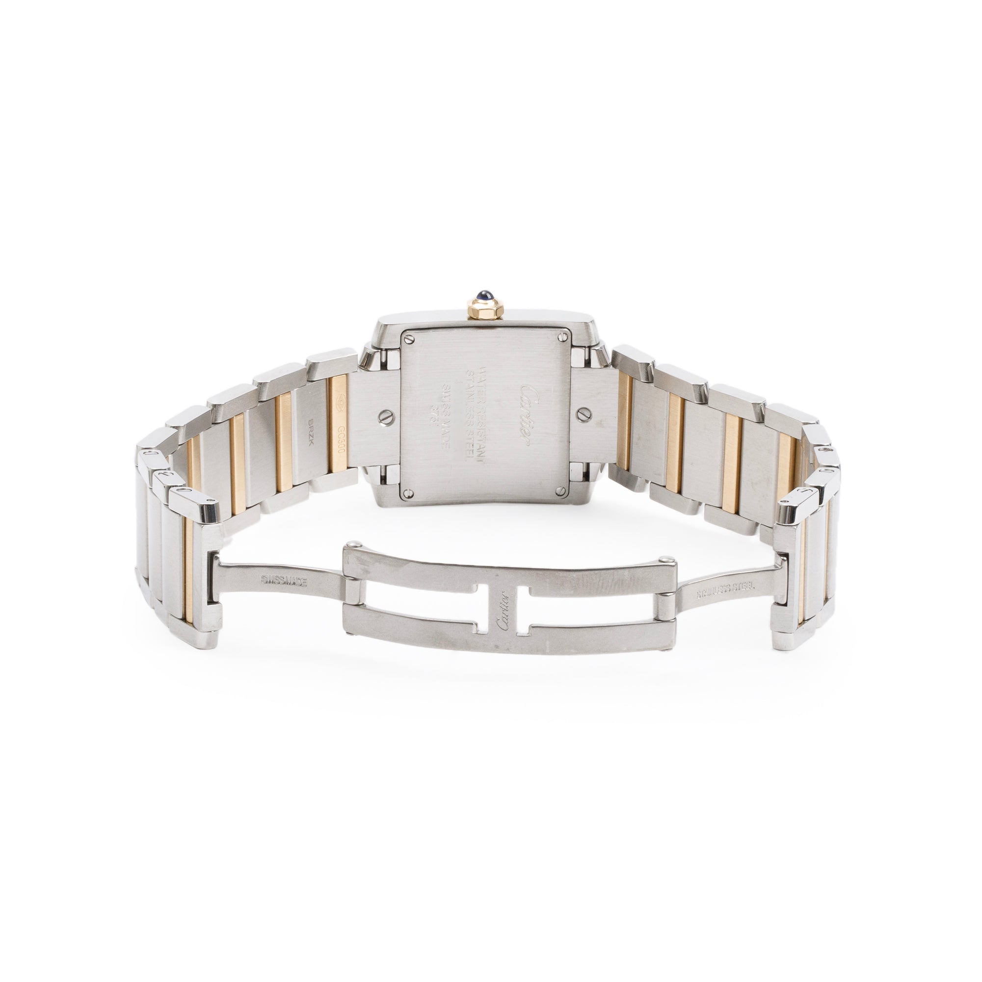 Cartier Stainless Steel & 18k Yellow Gold Tank Francaise Watch, Medium Model 3751