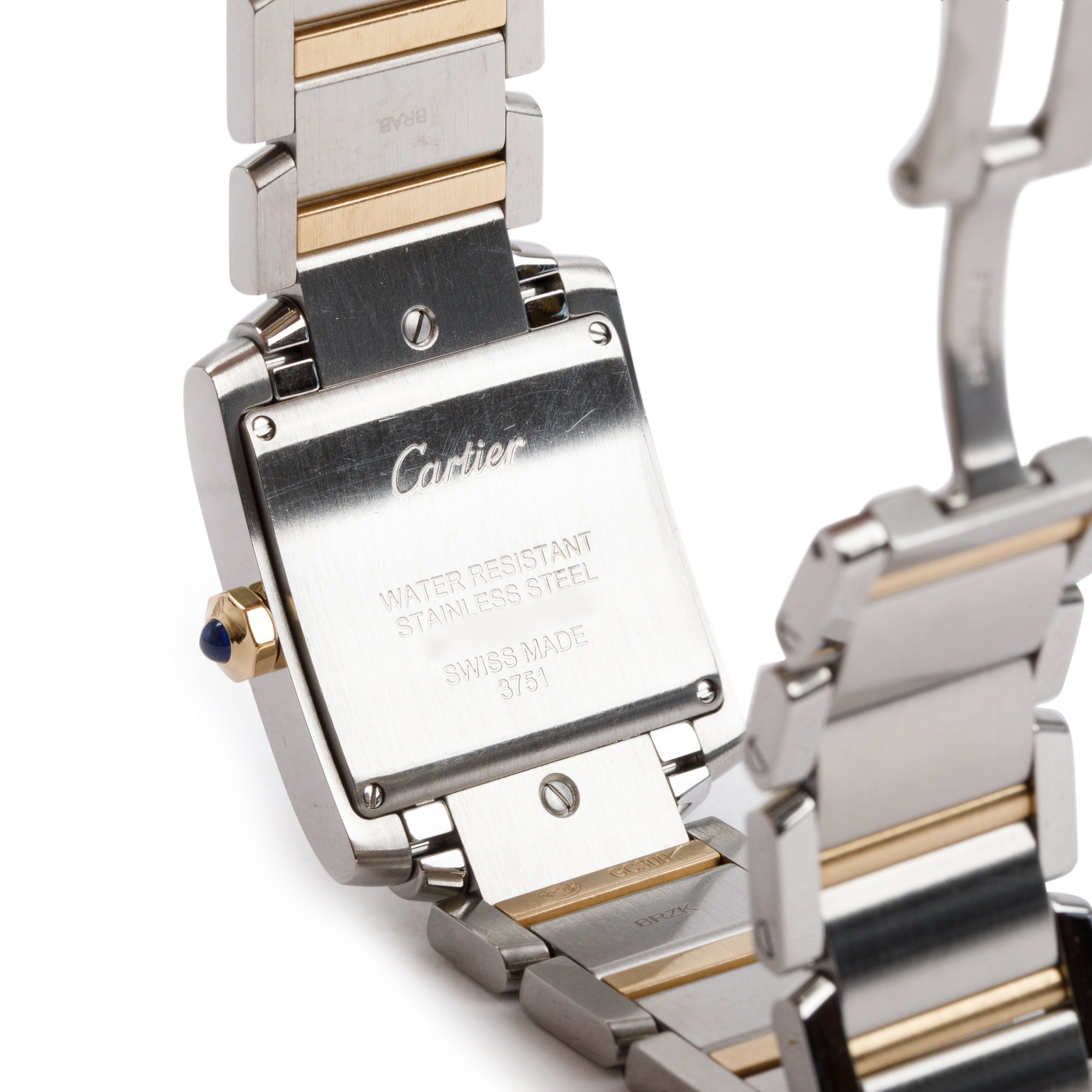 Cartier Stainless Steel & 18k Yellow Gold Tank Francaise Watch, Medium Model 3751