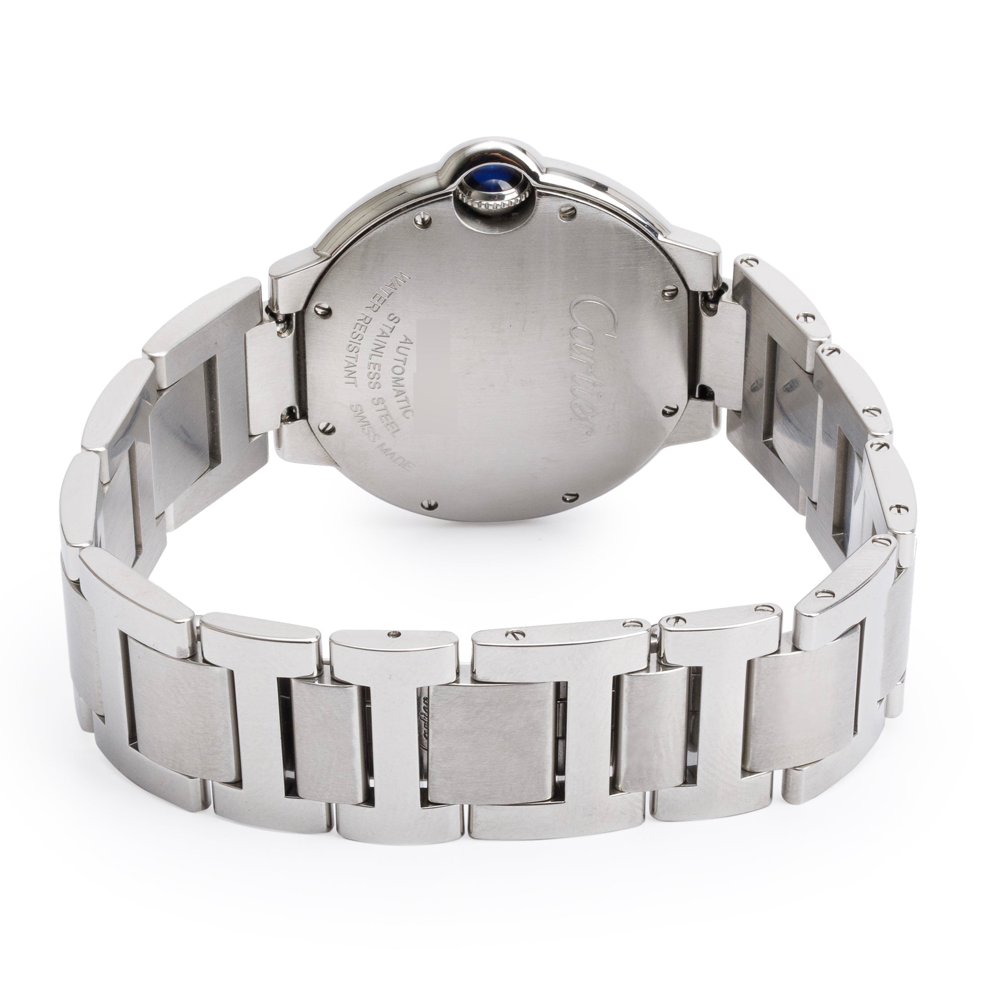 Cartier Stainless Steel Ballon Bleu de Cartier 36 MM Automatic Watch 3284 w/ Box, Papers, & Extra Straps