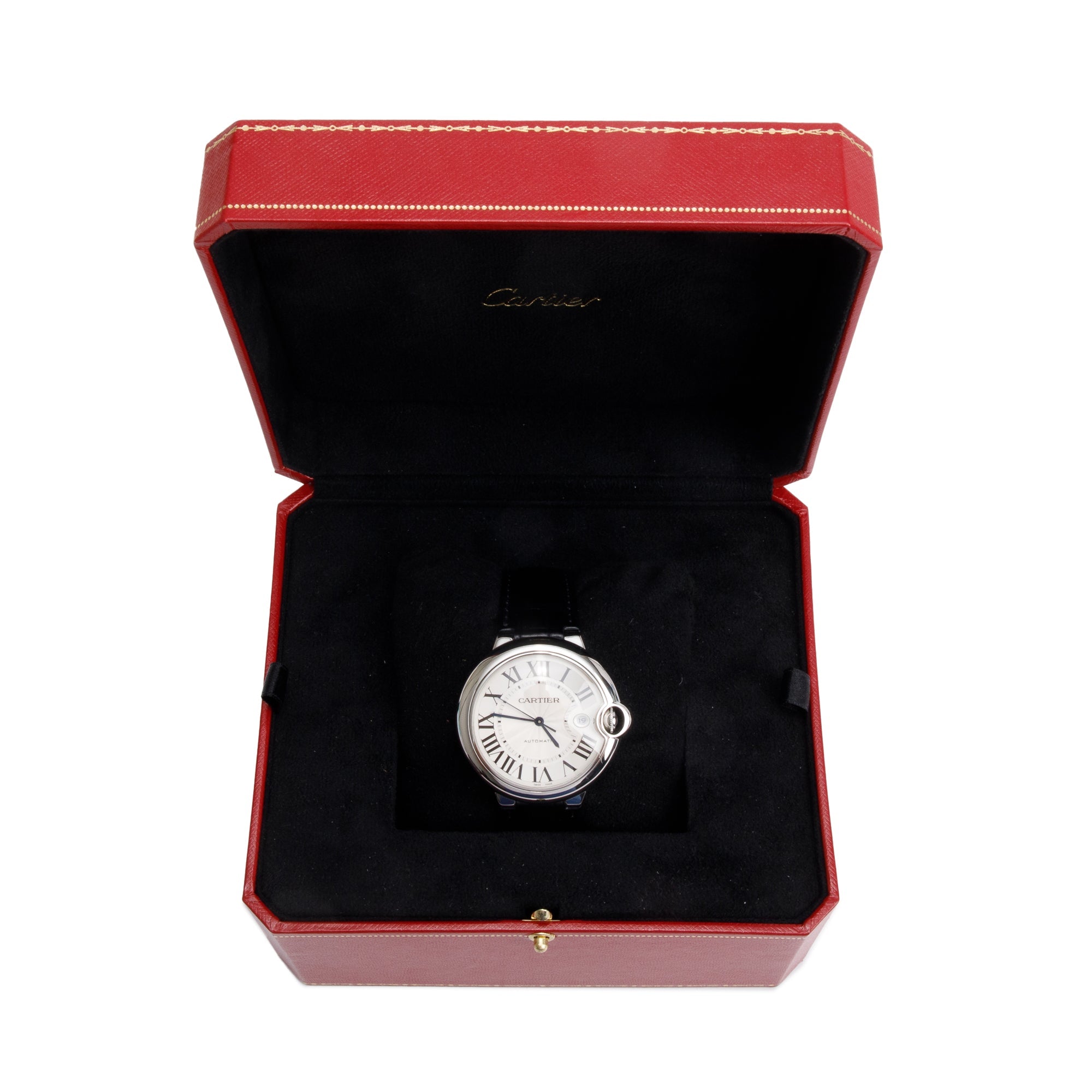 Cartier Stainless Steel Ballon Bleu de Cartier 42MM Automatic Watch 3765 w/ Box