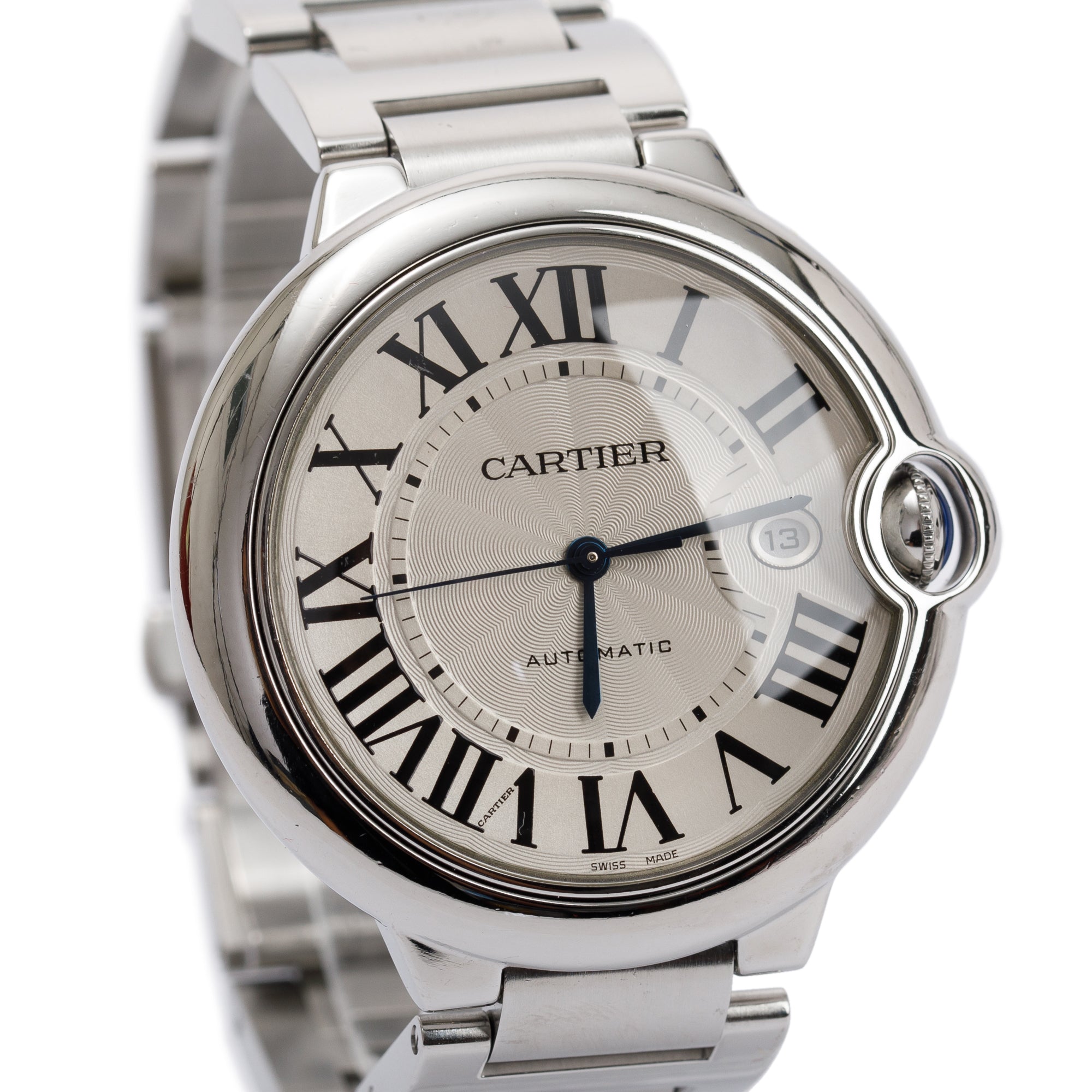 Cartier Stainless Steel Ballon Bleu de Cartier 42MM Automatic Watch w/ Box & Receipt
