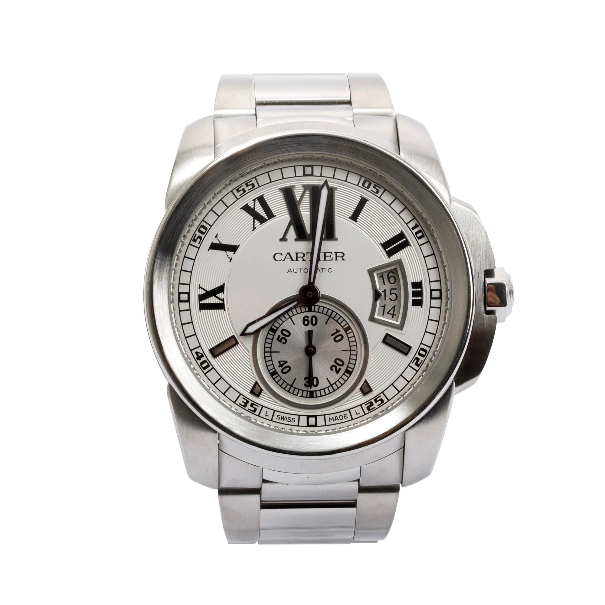 Cartier Stainless Steel Calibre de Cartier 42 MM Automatic Watch