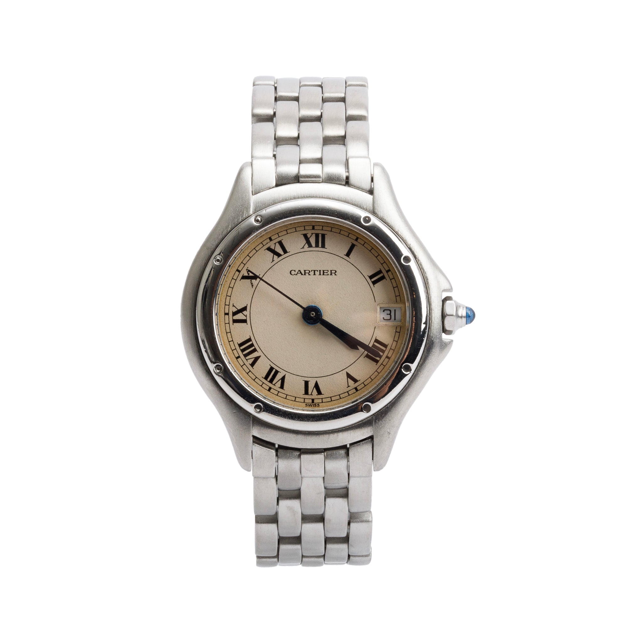 Cartier Stainless Steel Cougar 26 MM Quartz Watch