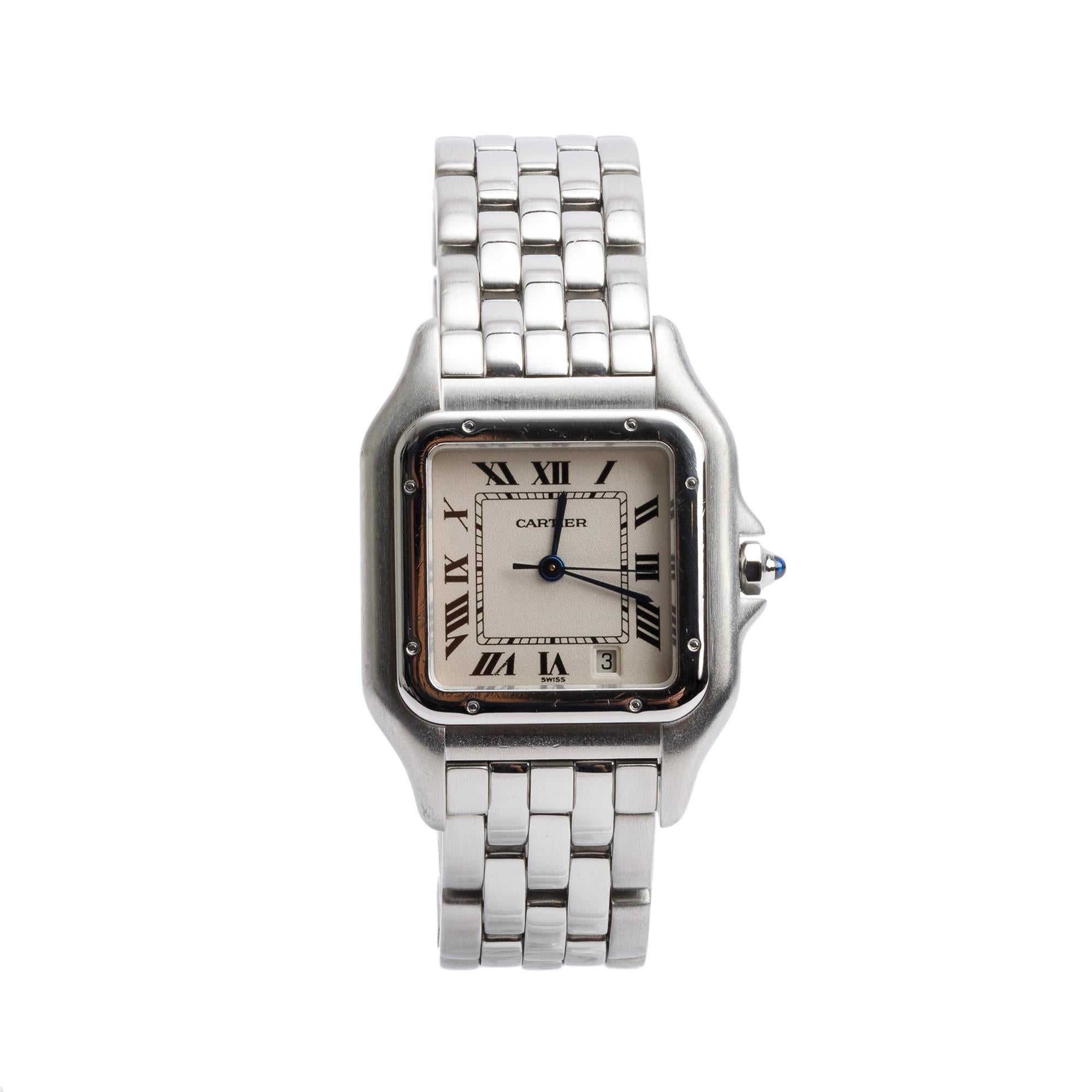Cartier Stainless Steel Panthere de Cartier Watch, Medium Model 1310 w/ Box