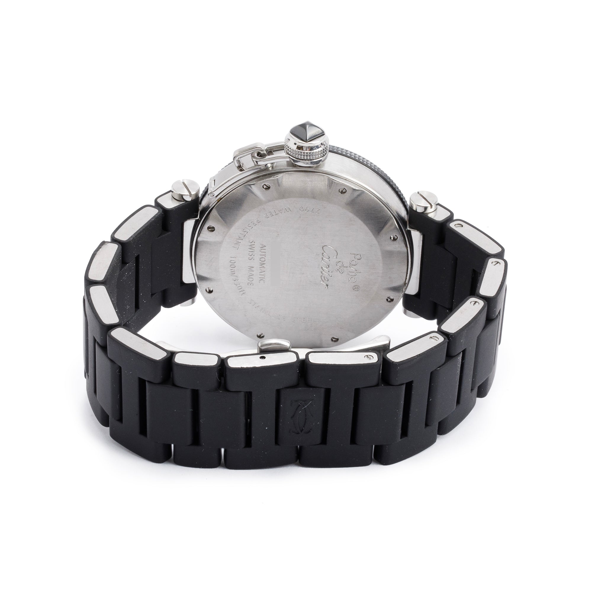 Cartier Stainless Steel Pasha Seatimer 40 MM Automatic Watch 2790 w/ Box