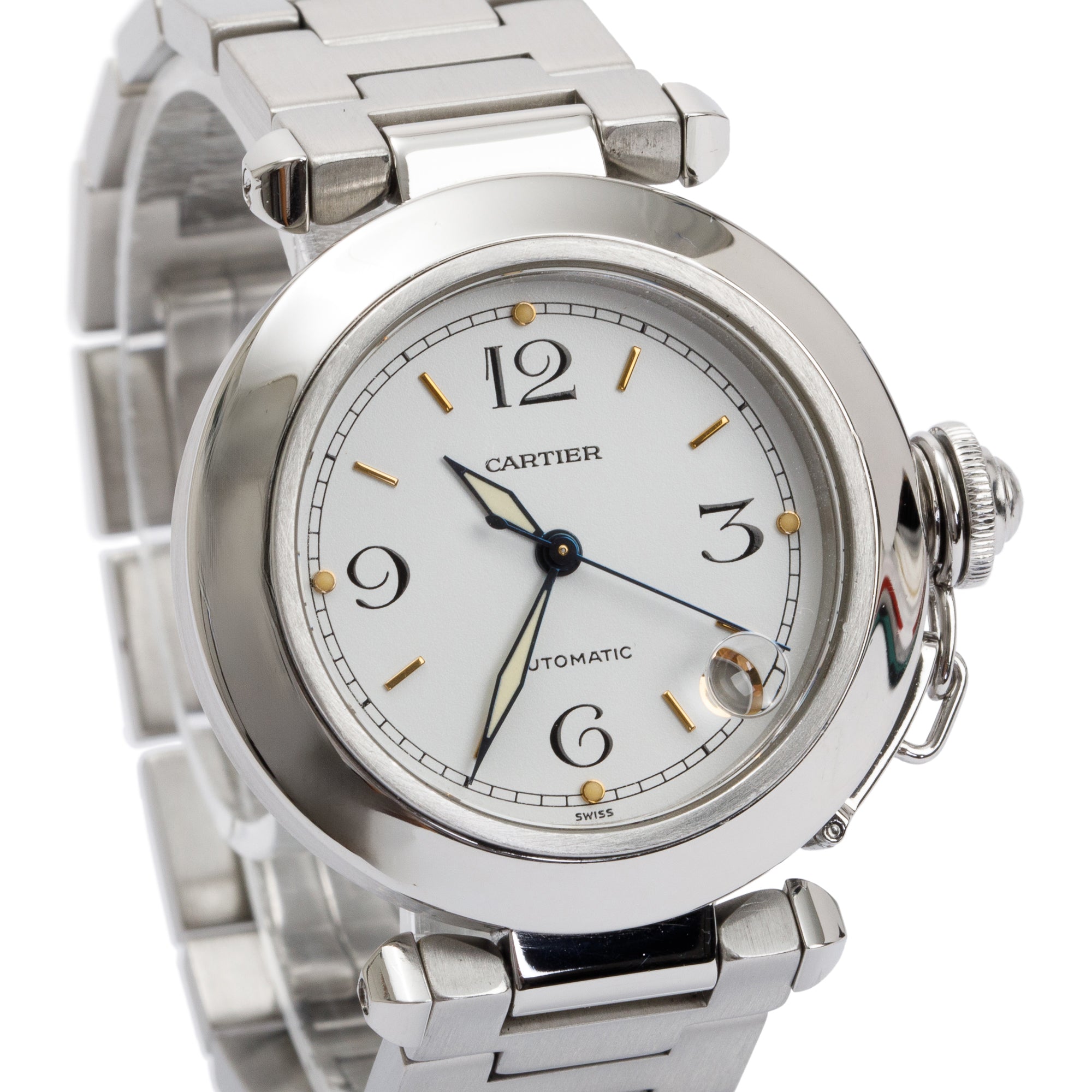 Cartier Stainless Steel Pasha de Cartier 35MM Automatic Watch