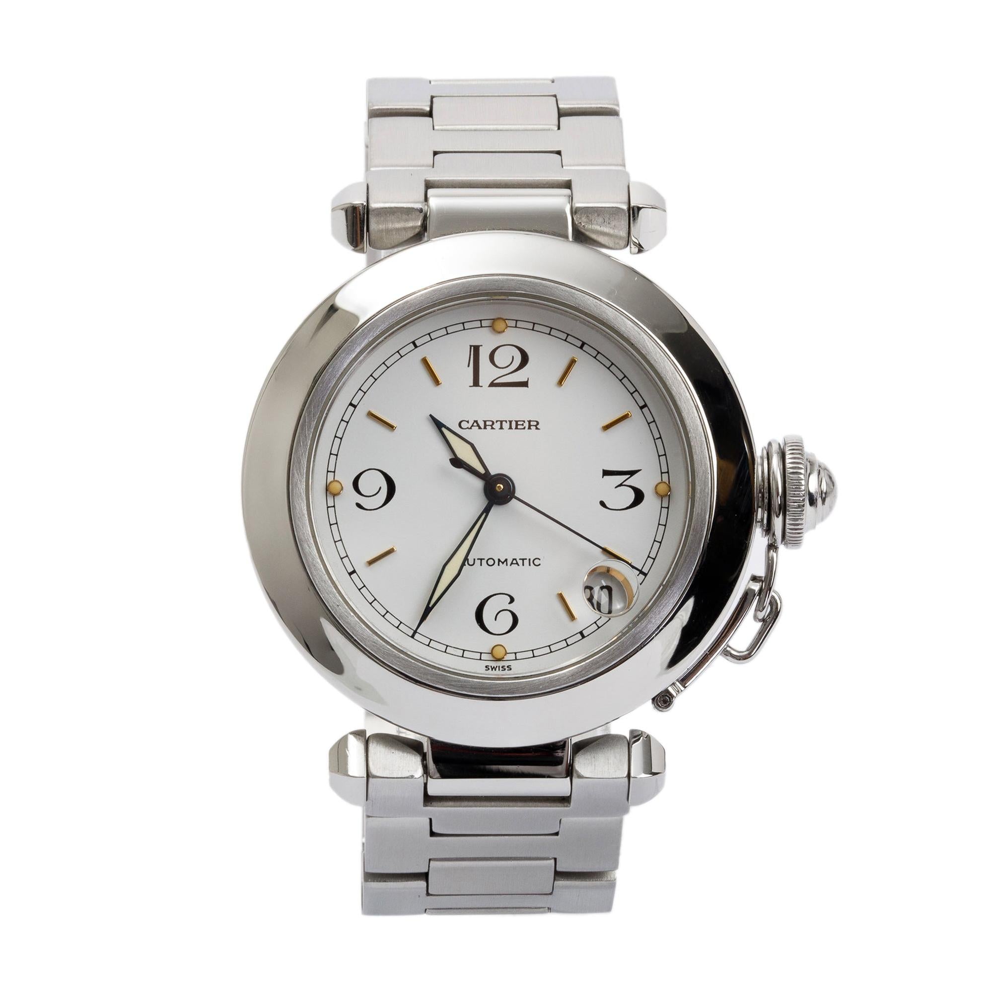 Cartier Stainless Steel Pasha de Cartier 35MM Automatic Watch