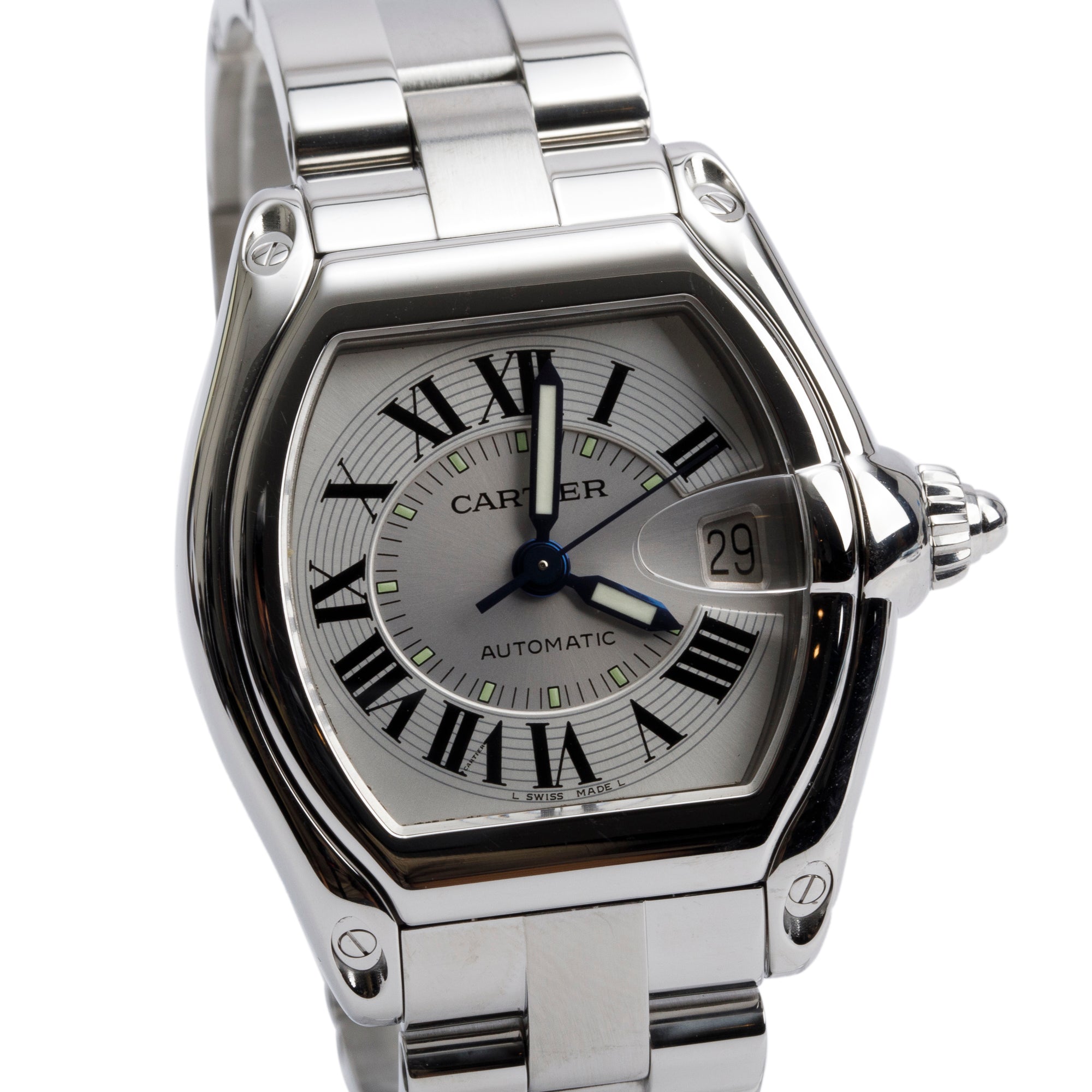 Cartier Stainless Steel Roadster Automatic Watch 2510